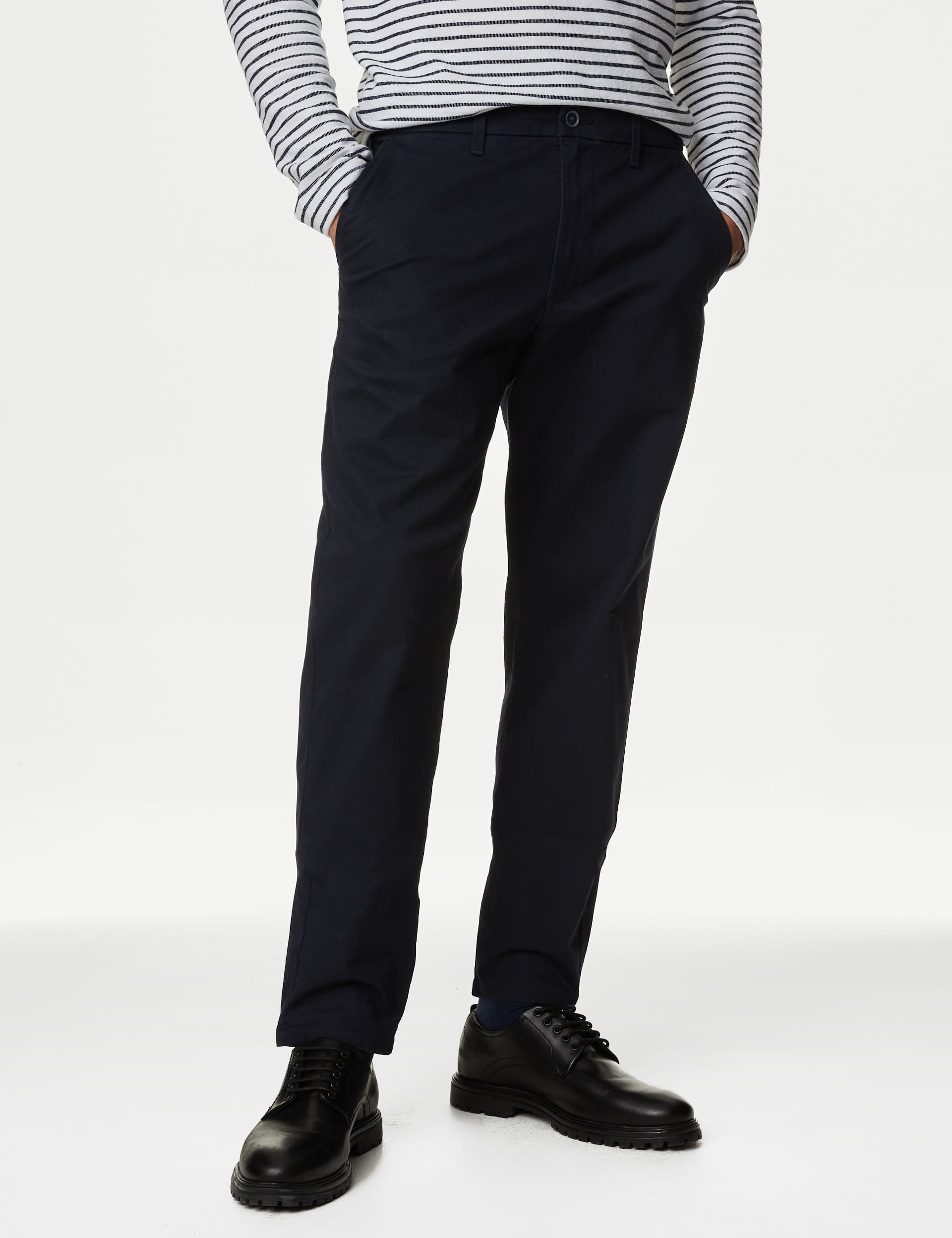 M&S Men's Tapered Fit Stretch Chinos