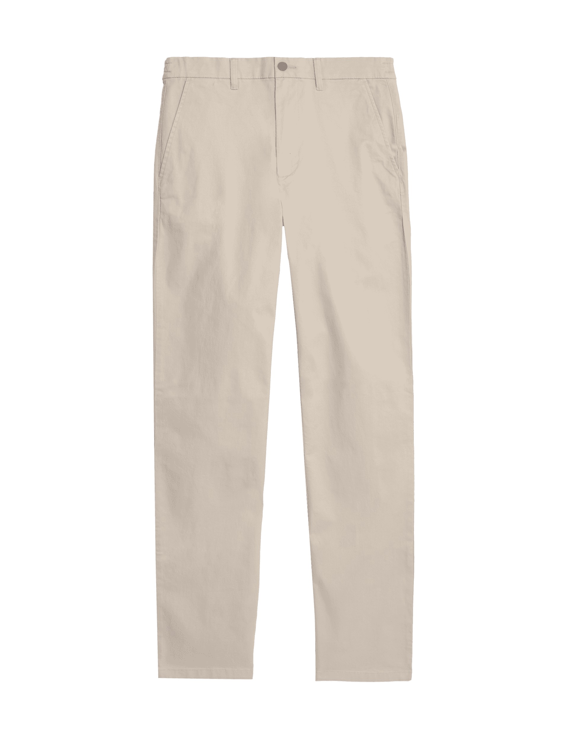 M&S Collection Men's Regular Fit Elasticated Waist Chinos - 44/31 - Beige, Beige,Dark Navy