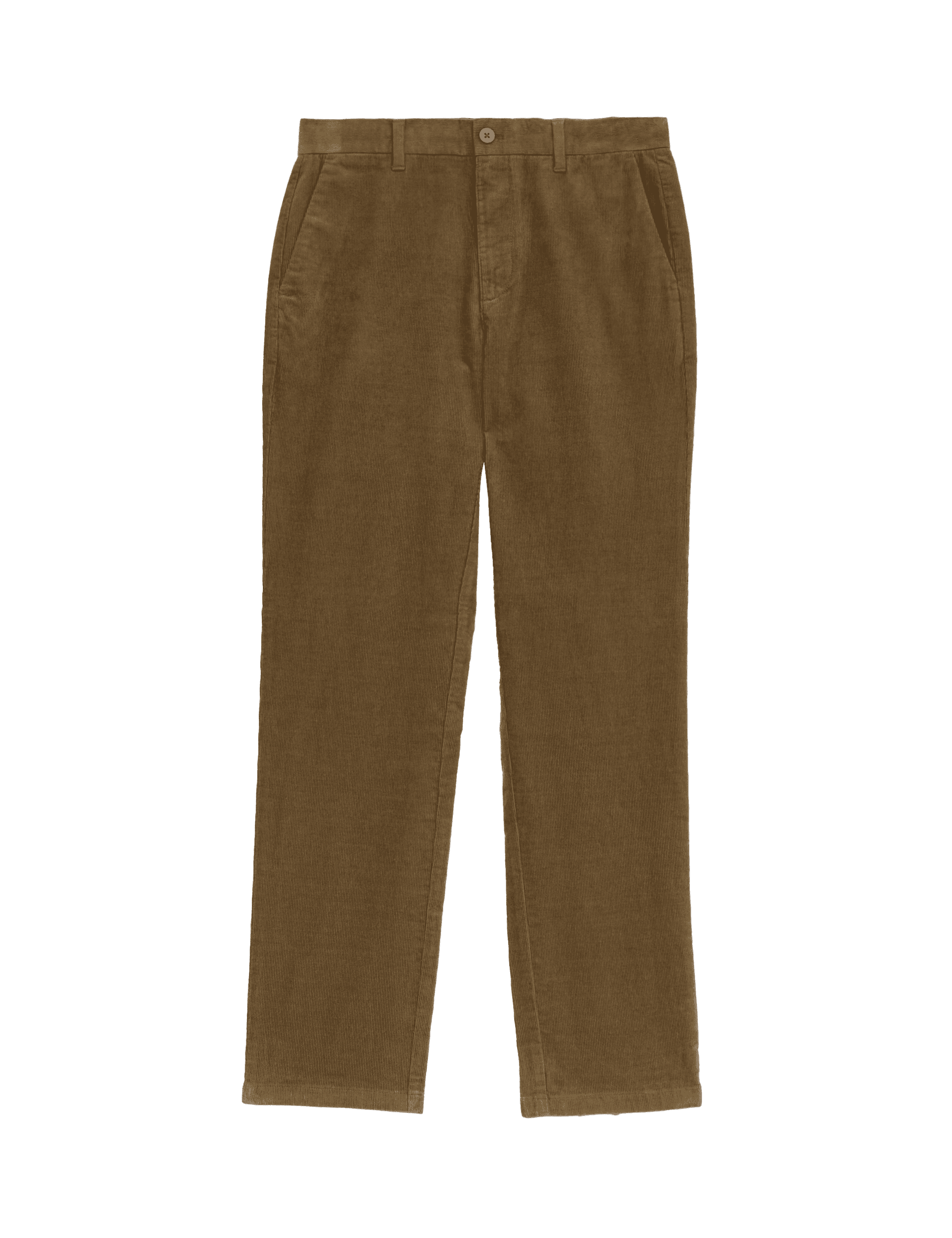 M&S Collection Men's Regular Fit Corduroy Chinos - 38/29 - Tan, Dark Khaki,Tan,Dark Navy,Black,Natur