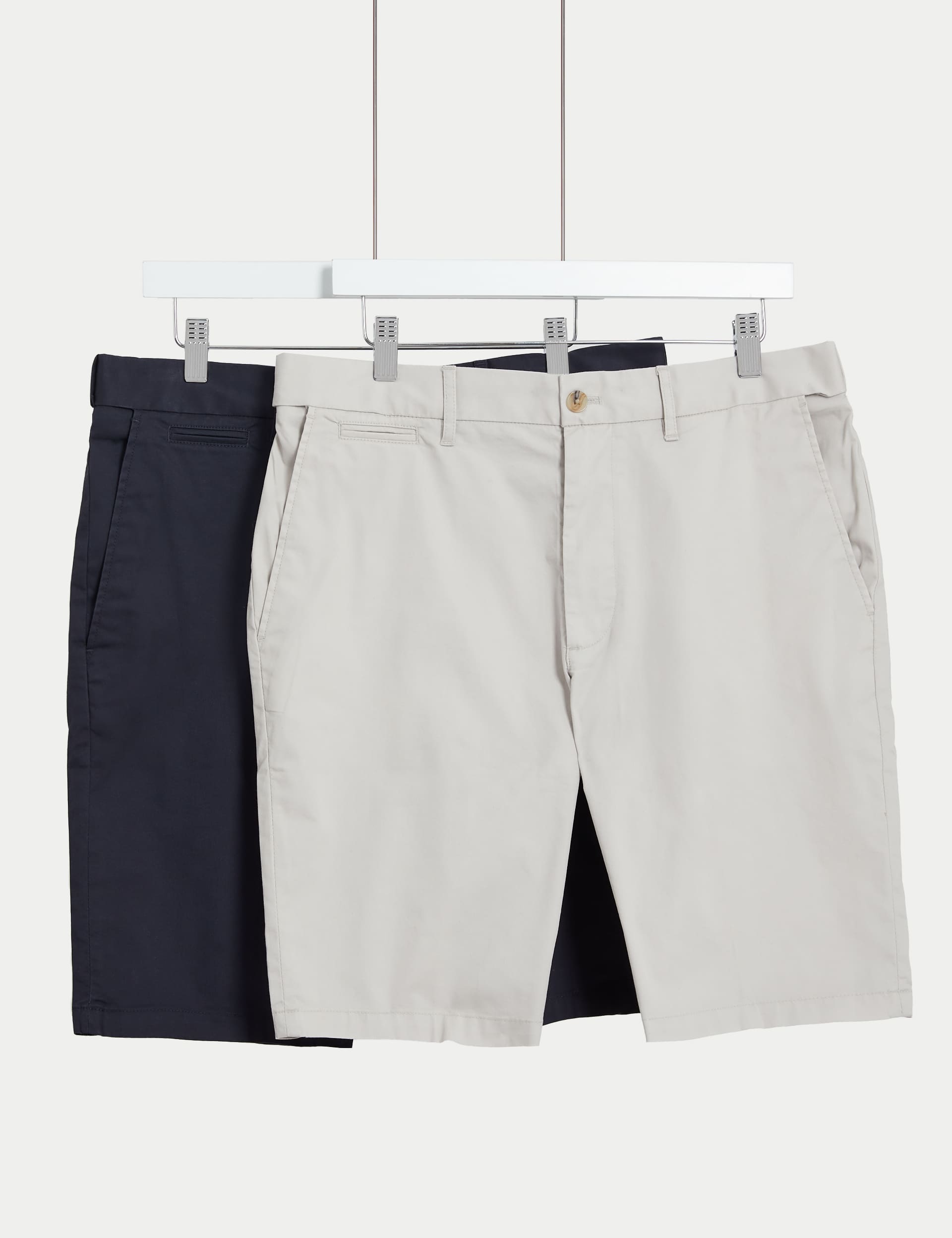 M&S Men's 2pk Super Lightweight Chino Shorts