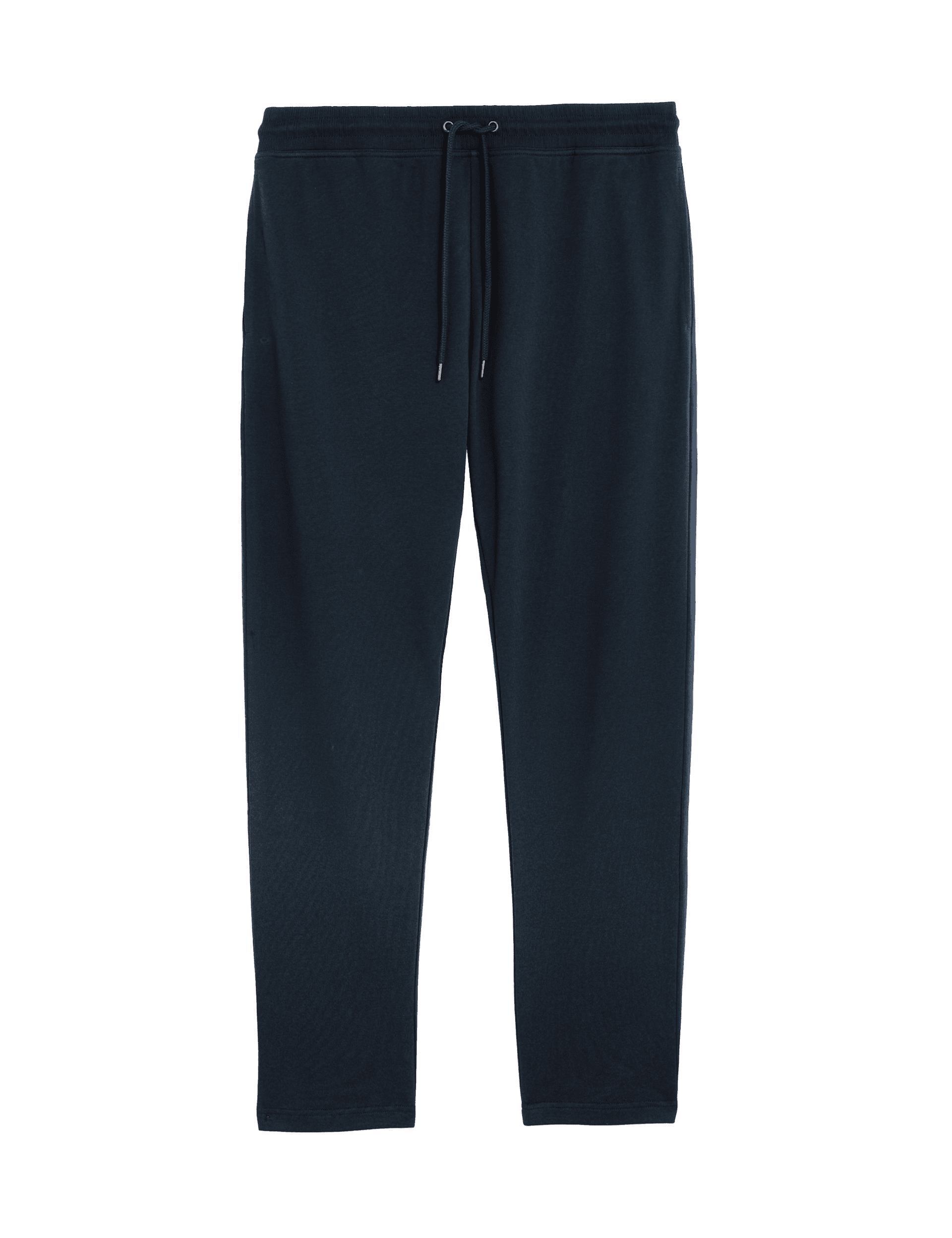 M&S Collection Men's Drawstring Cotton Rich Straight Leg Joggers - LREG - Dark Navy, Charcoal,Medium