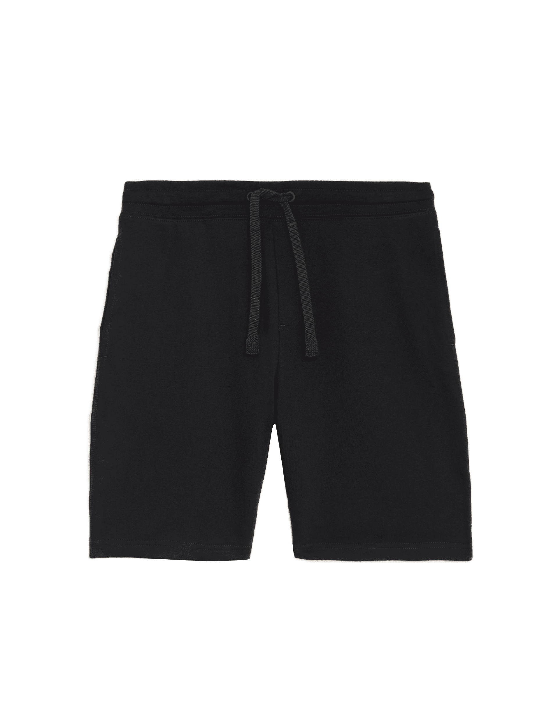 M&S Collection Men's Pure Cotton Drawstring Jersey Shorts - XXXLREG - Dark Navy, Dark Navy,Black,Gre