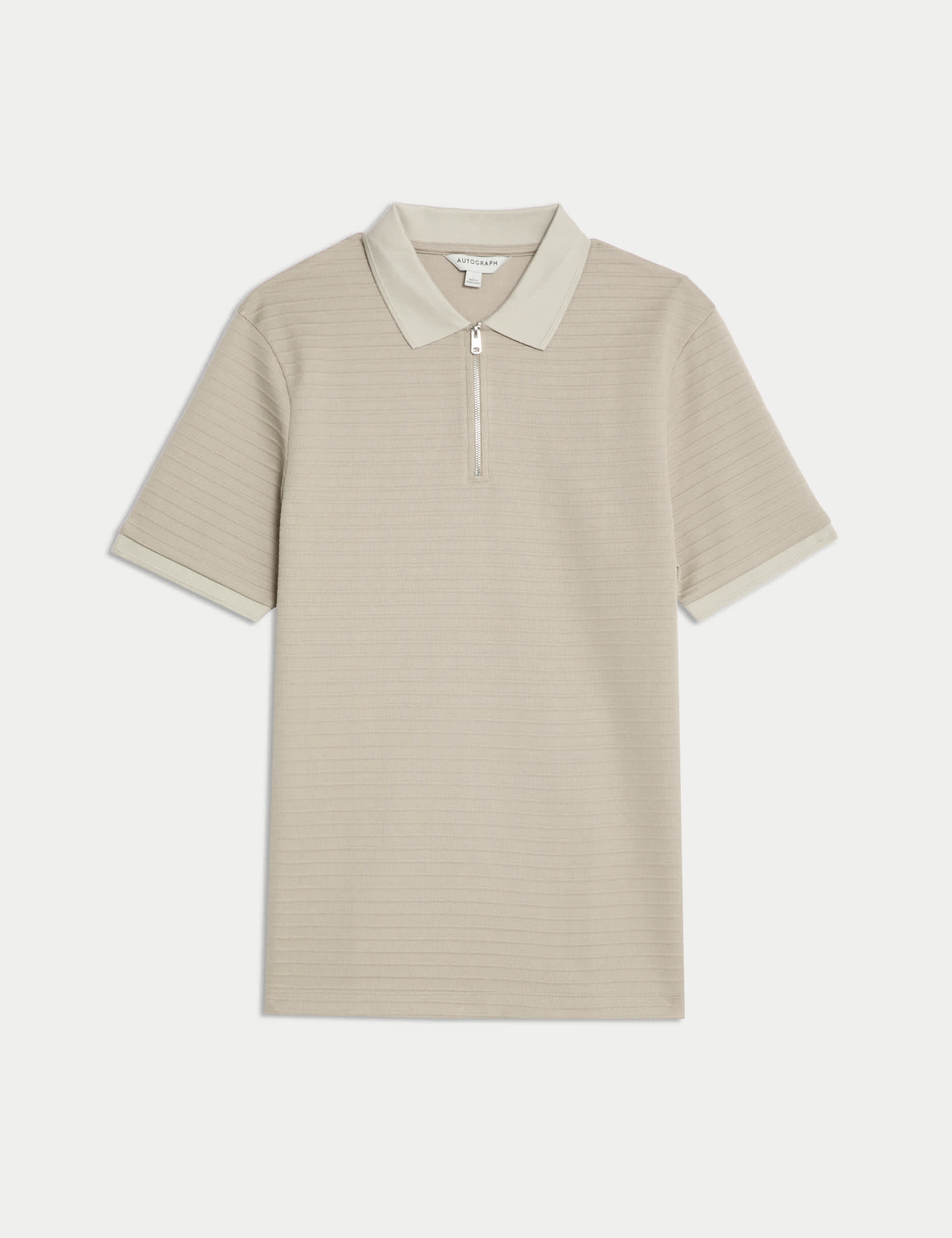 Autograph Men's Cotton Blend Textured Polo Shirt