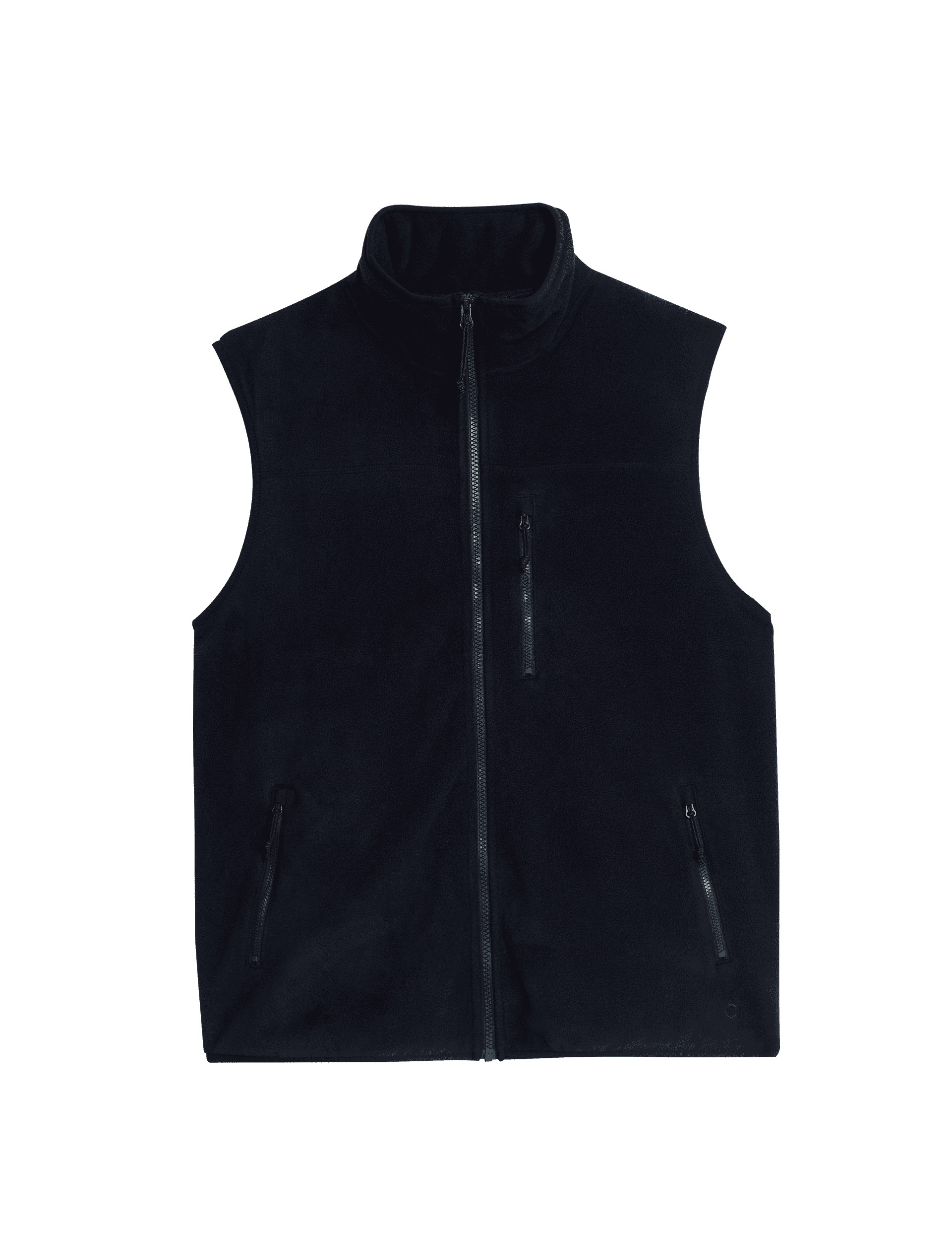 Goodmove Men's Funnel Neck Fleece Gilet - LREG - Navy, Navy