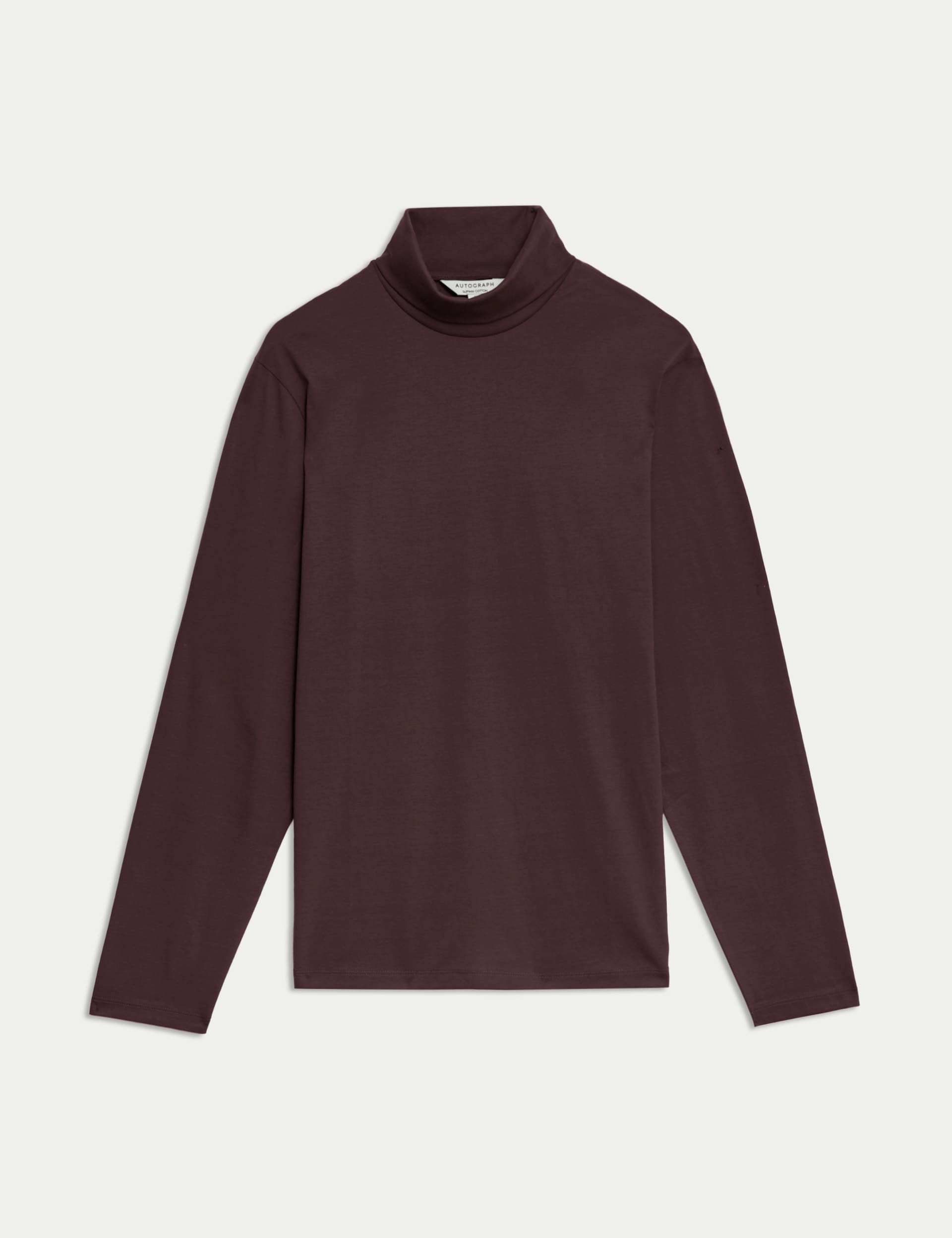 Autograph Men's Pure Supima  Cotton Long Sleeve T-Shirt