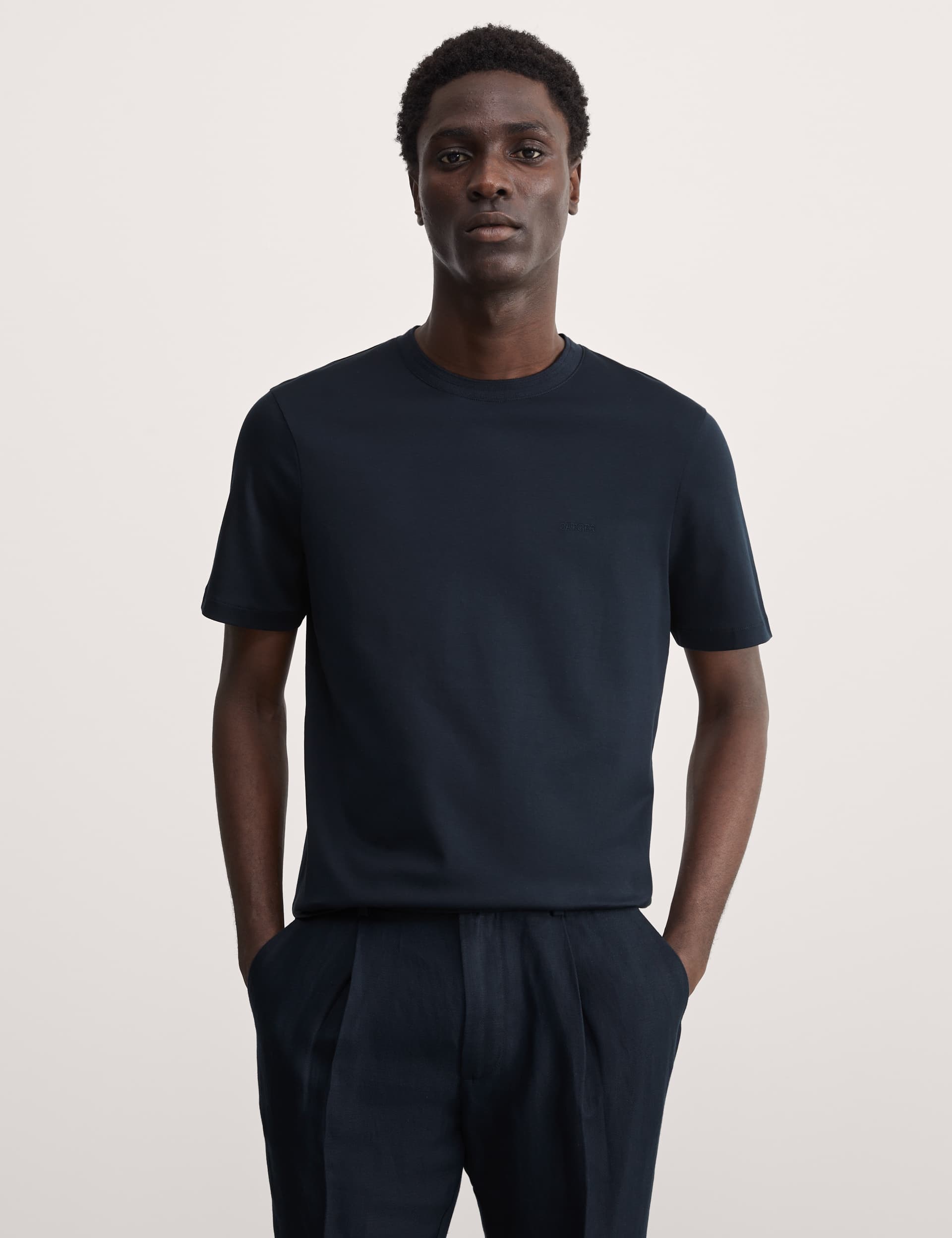 Jaeger Men's Pure Cotton T-Shirt