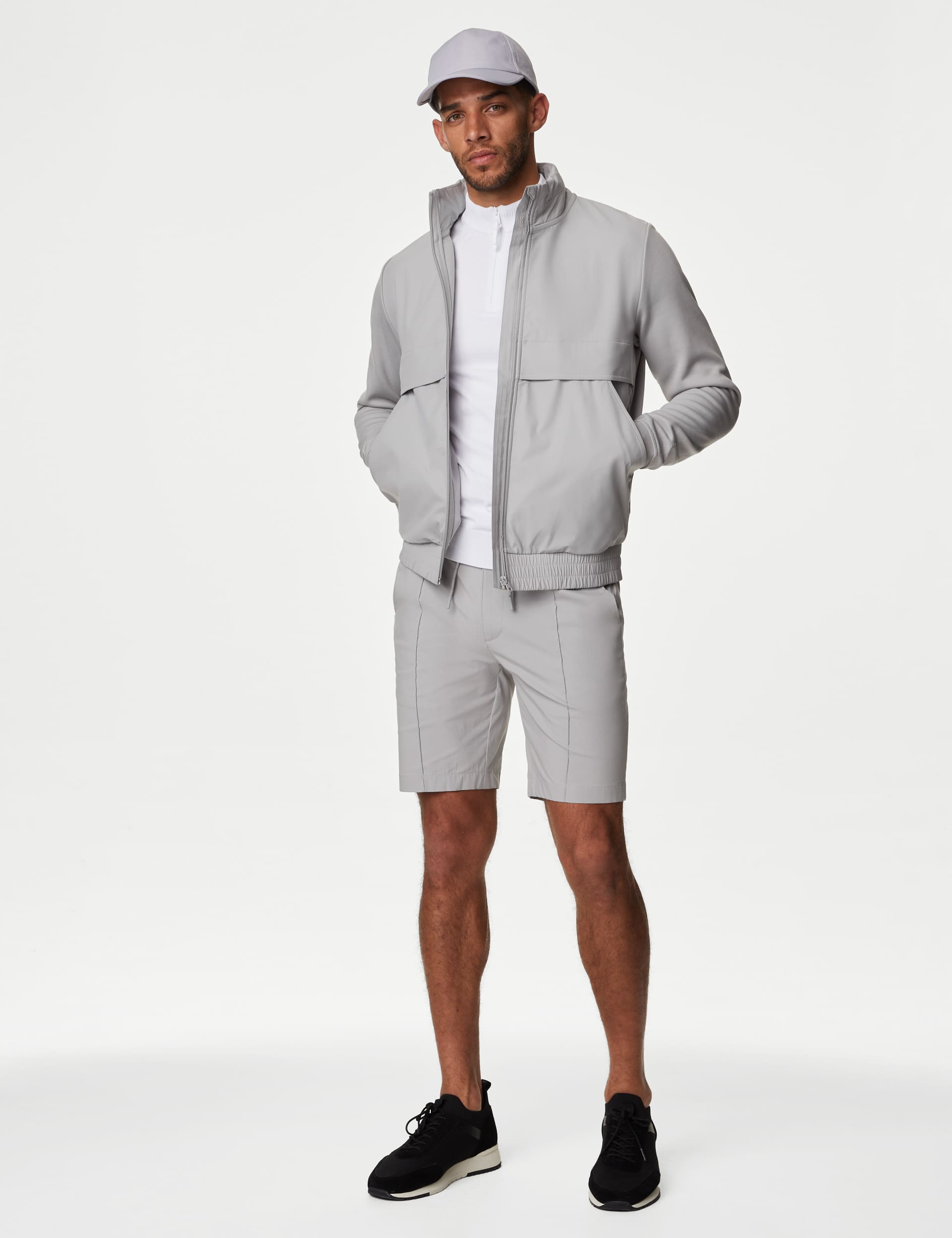 Autograph Men's Packaway Hood Zip Up Jacket with Stormwear 