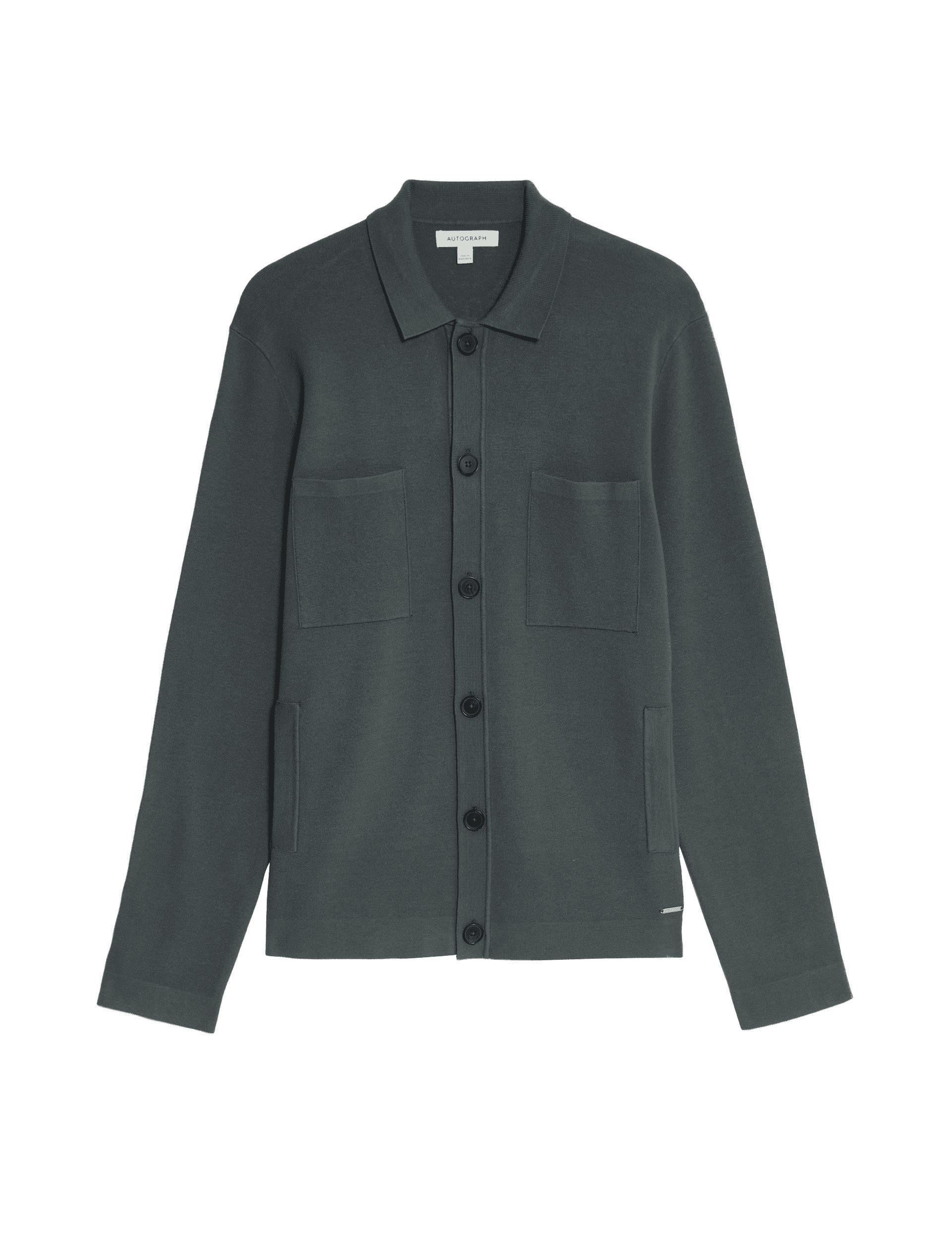 Autograph Men's Knitted Jacket - LREG - Dark Slate, Dark Slate