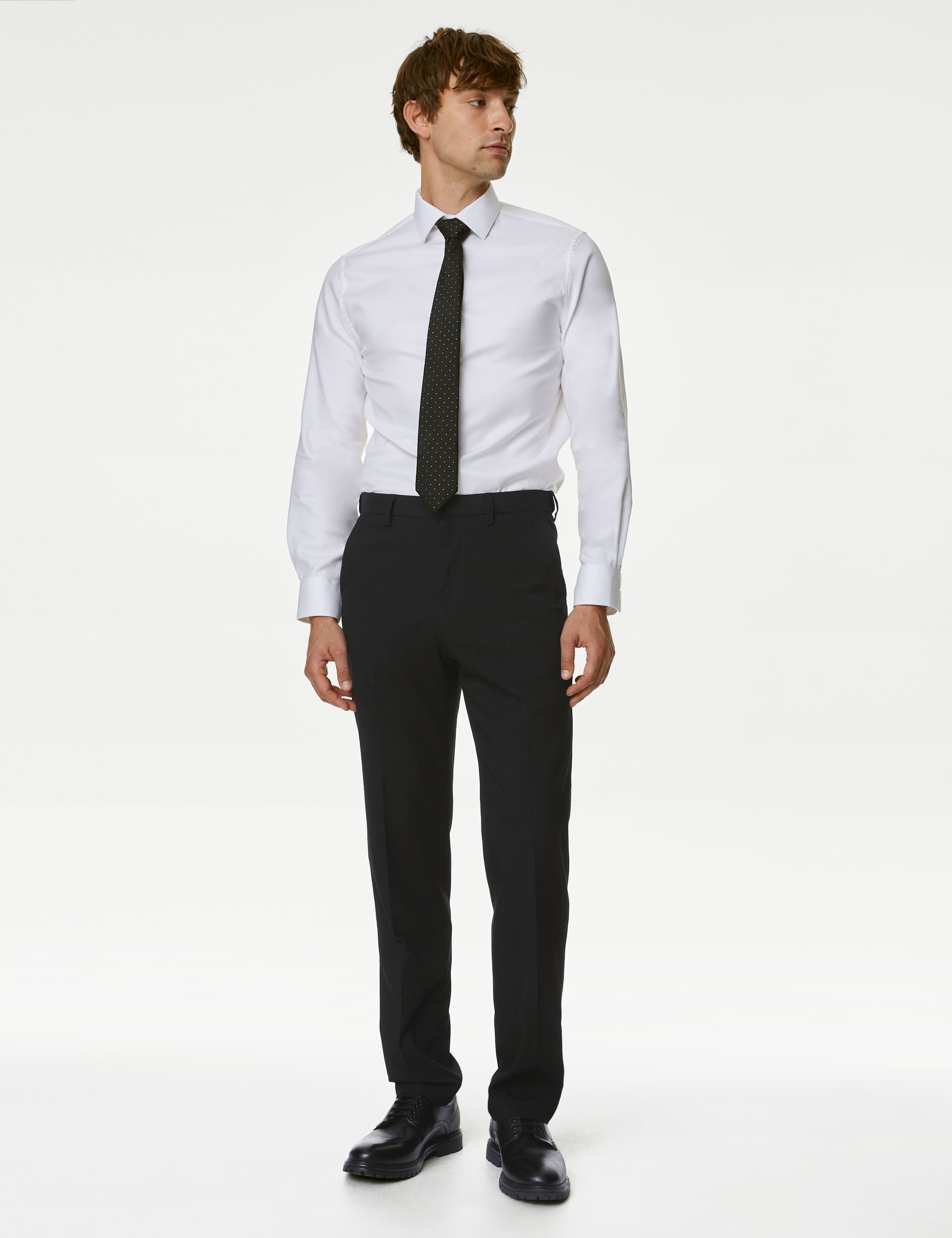 M&S Men's Regular Fit Stretch Trousers