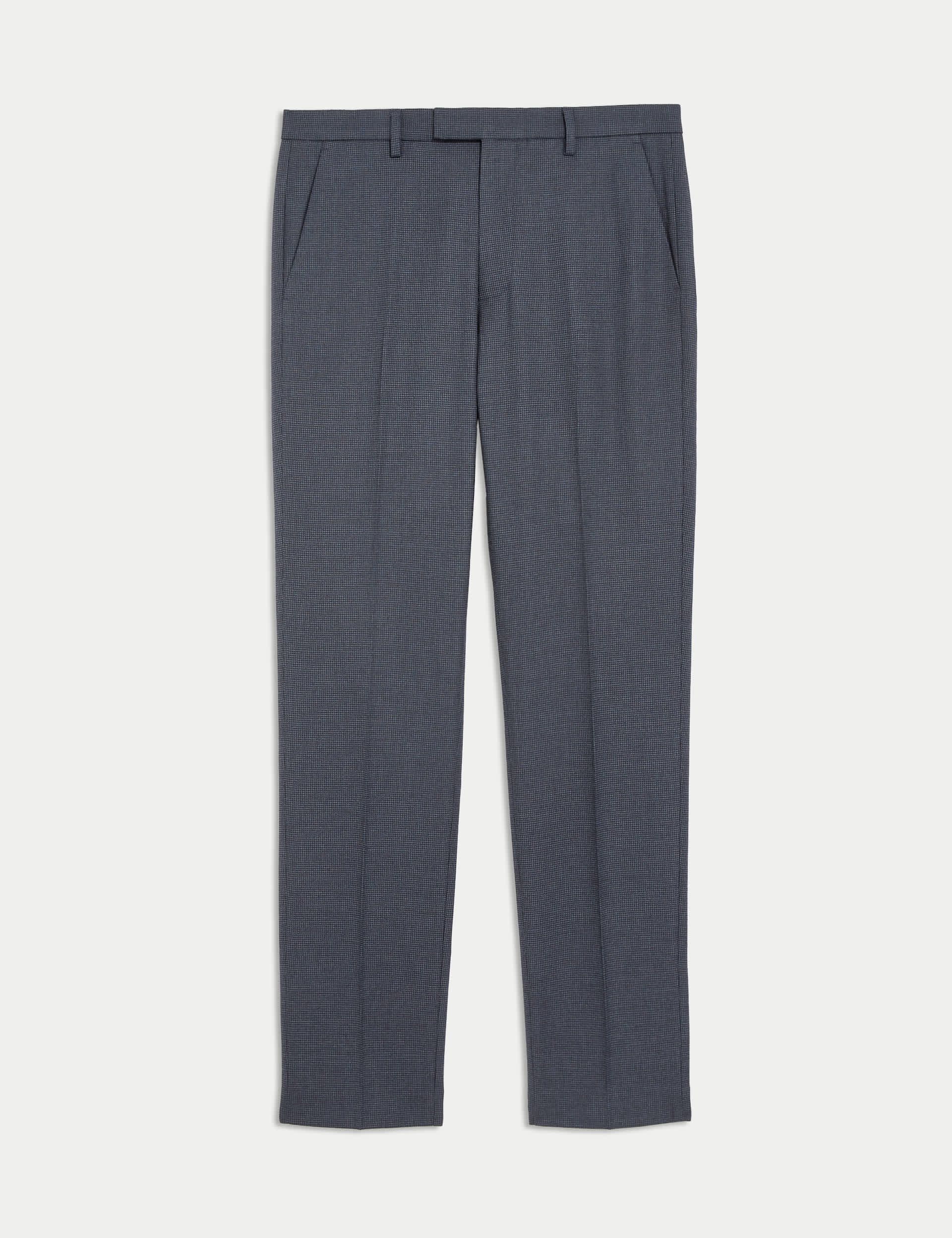 M&S Men's Tailored Fit Check Trousers