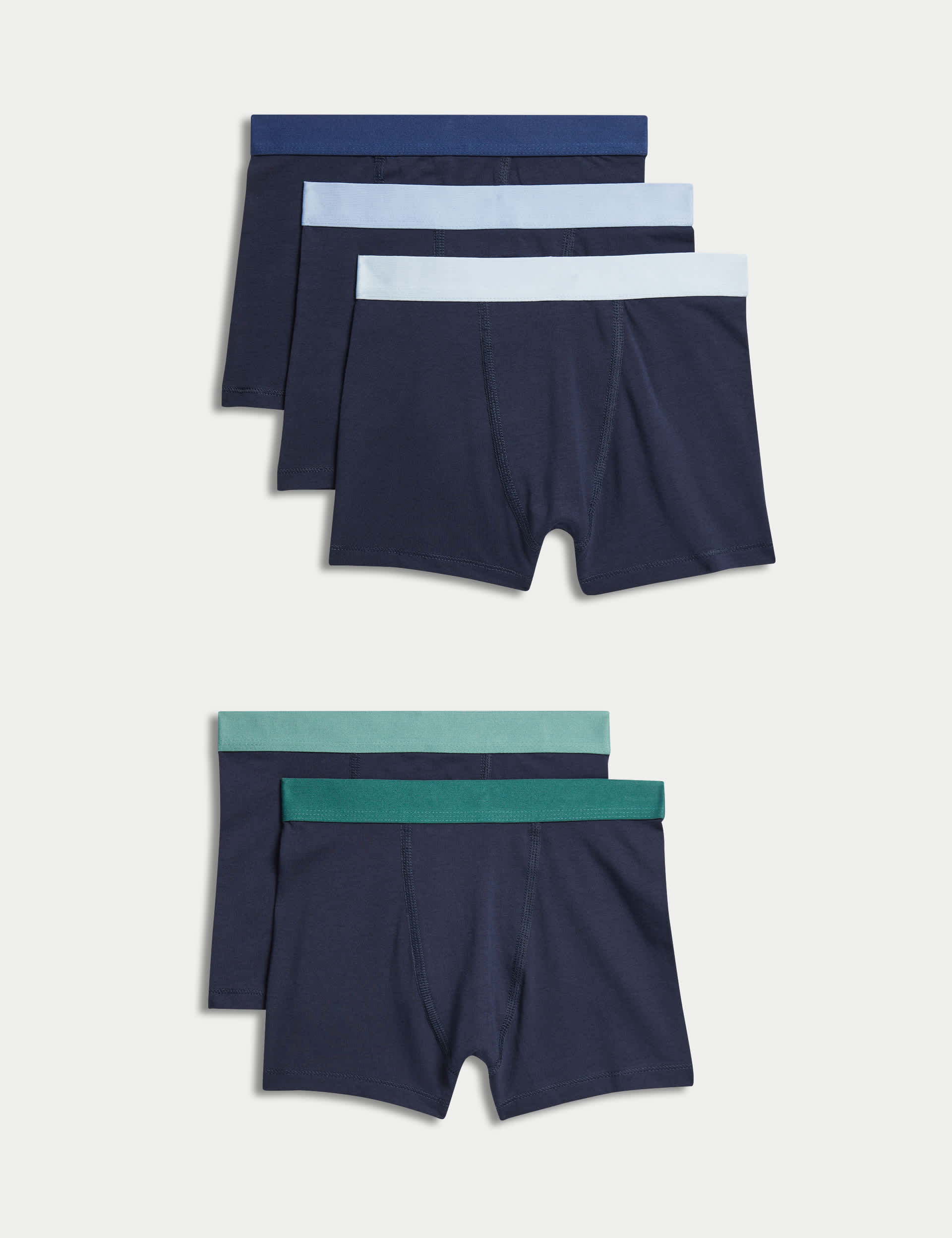 M&S Boys 5pk Cotton with Stretch Trunks (5-16 Yrs)