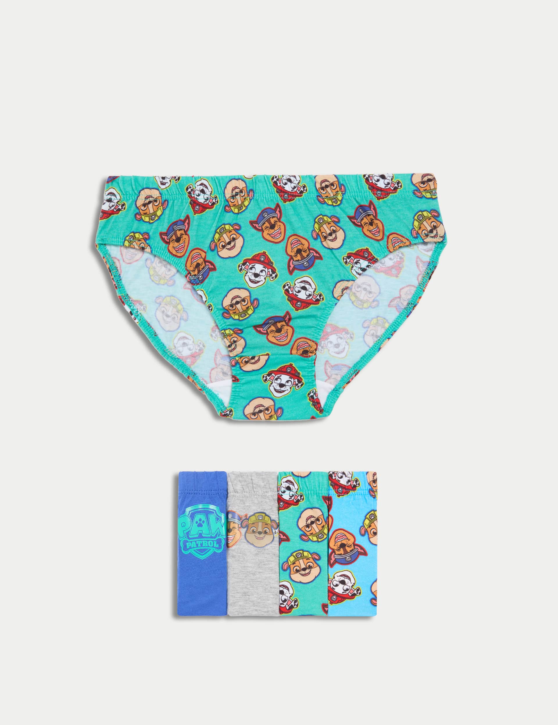 M&S Boys 5pk Pure Cotton PAW Patrol  Briefs (2-8 Yrs)
