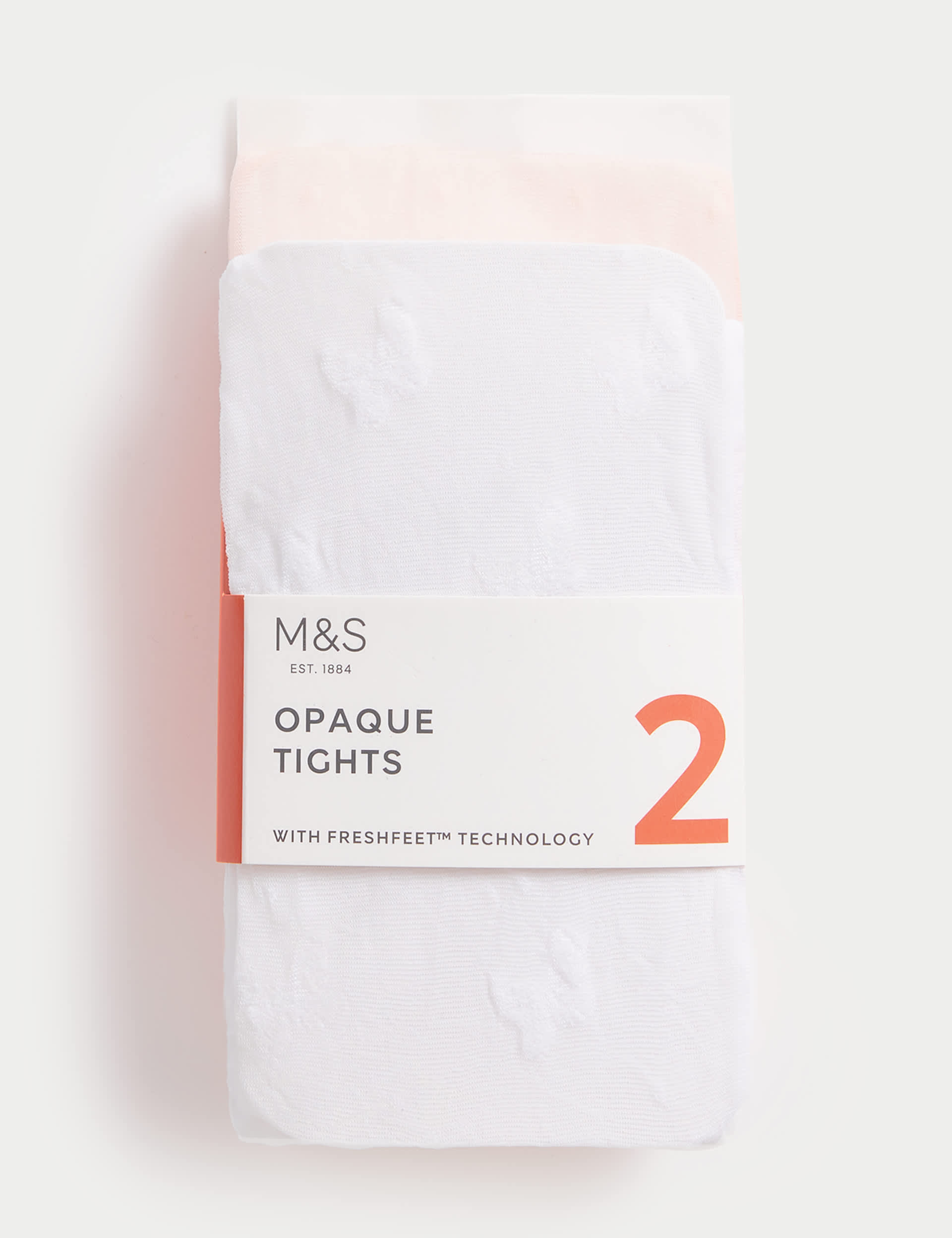 M&S Girls 2pk 30 Denier Butterfly and Spot Tights (2-14 Yrs)