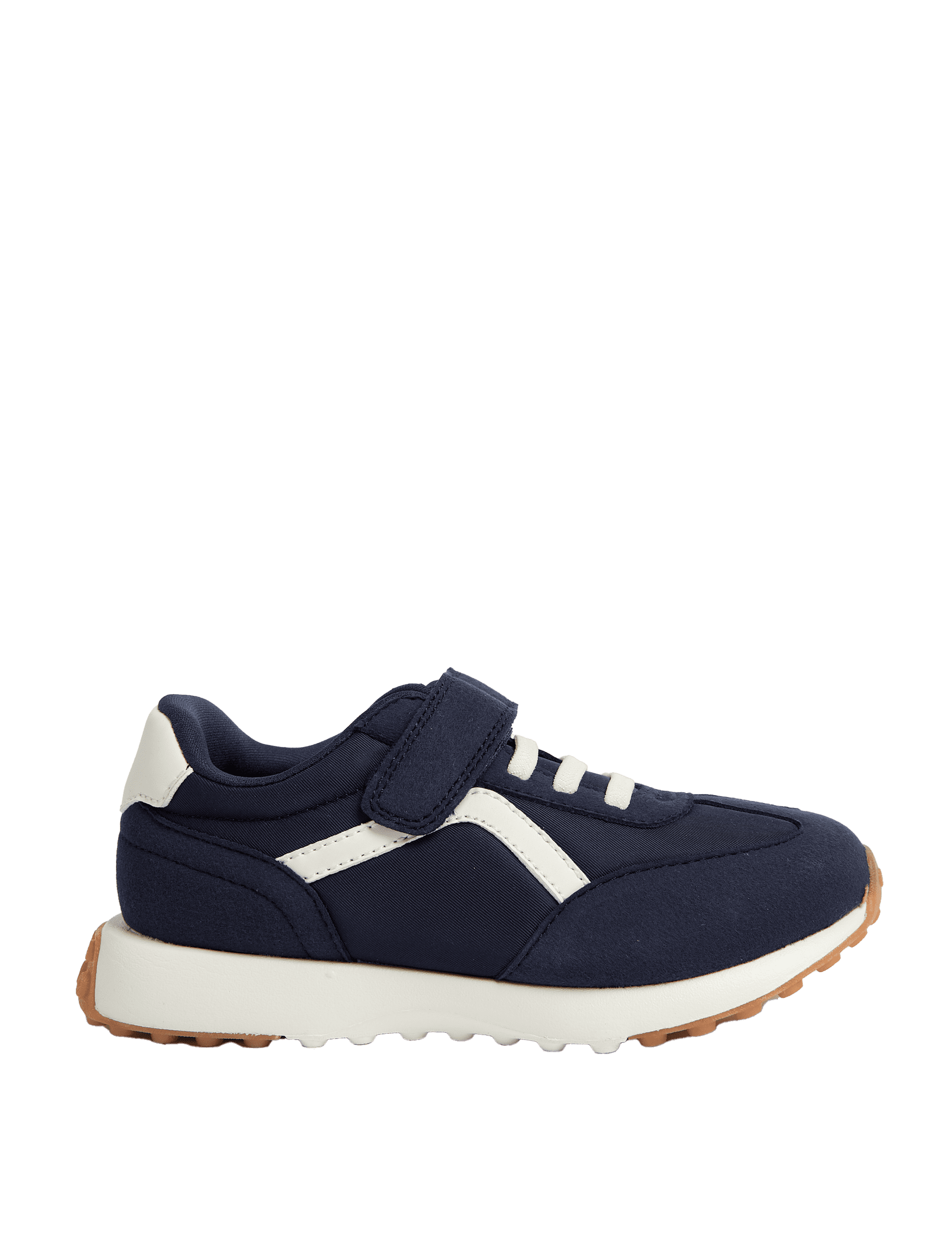 M&S Collection Kids Colour Block Riptape Trainers (4 Small - 2 Large) - 12 SSTD - Dark Navy, Dark Na