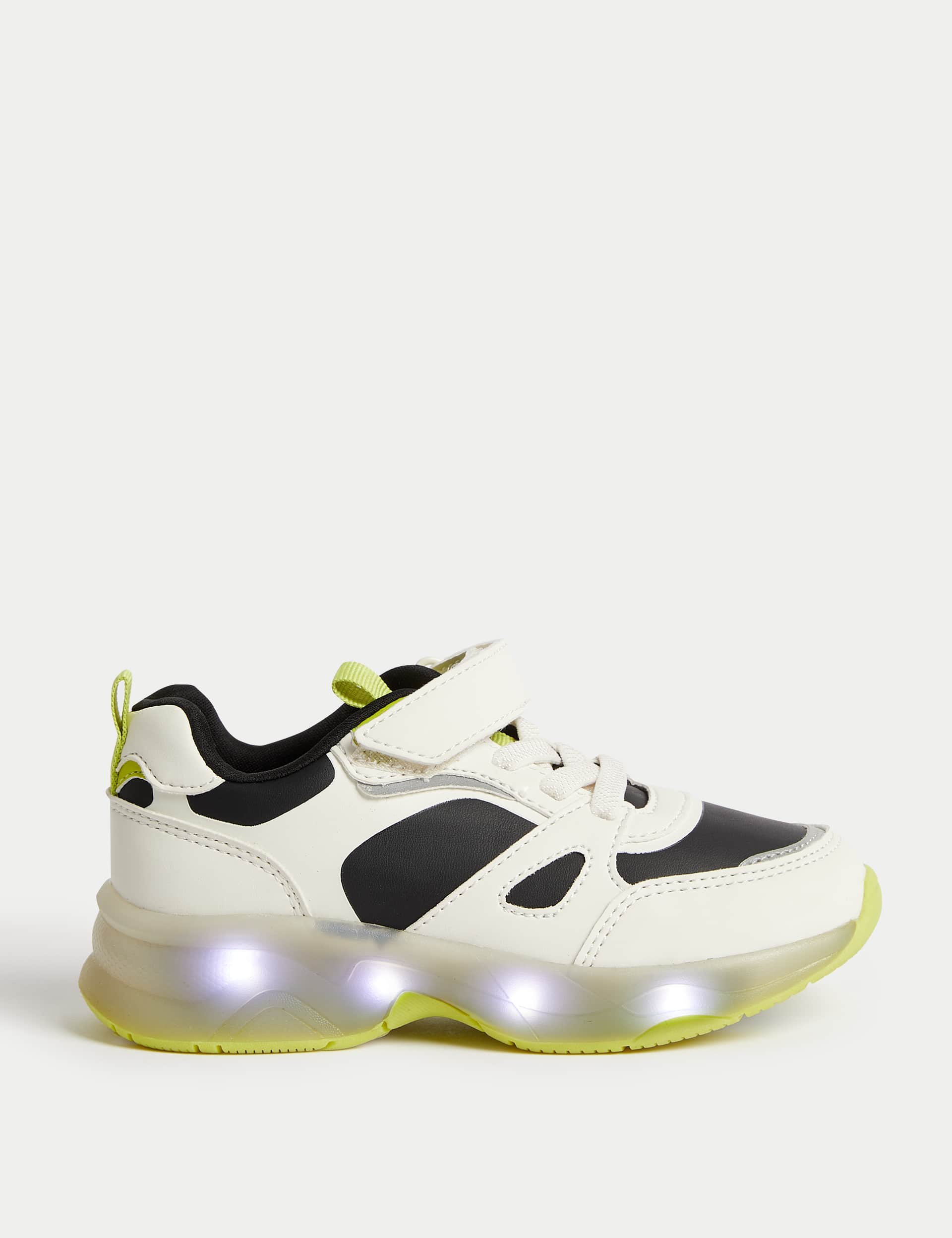 M&S Kids Riptape Light-Up Trainers (4 Small