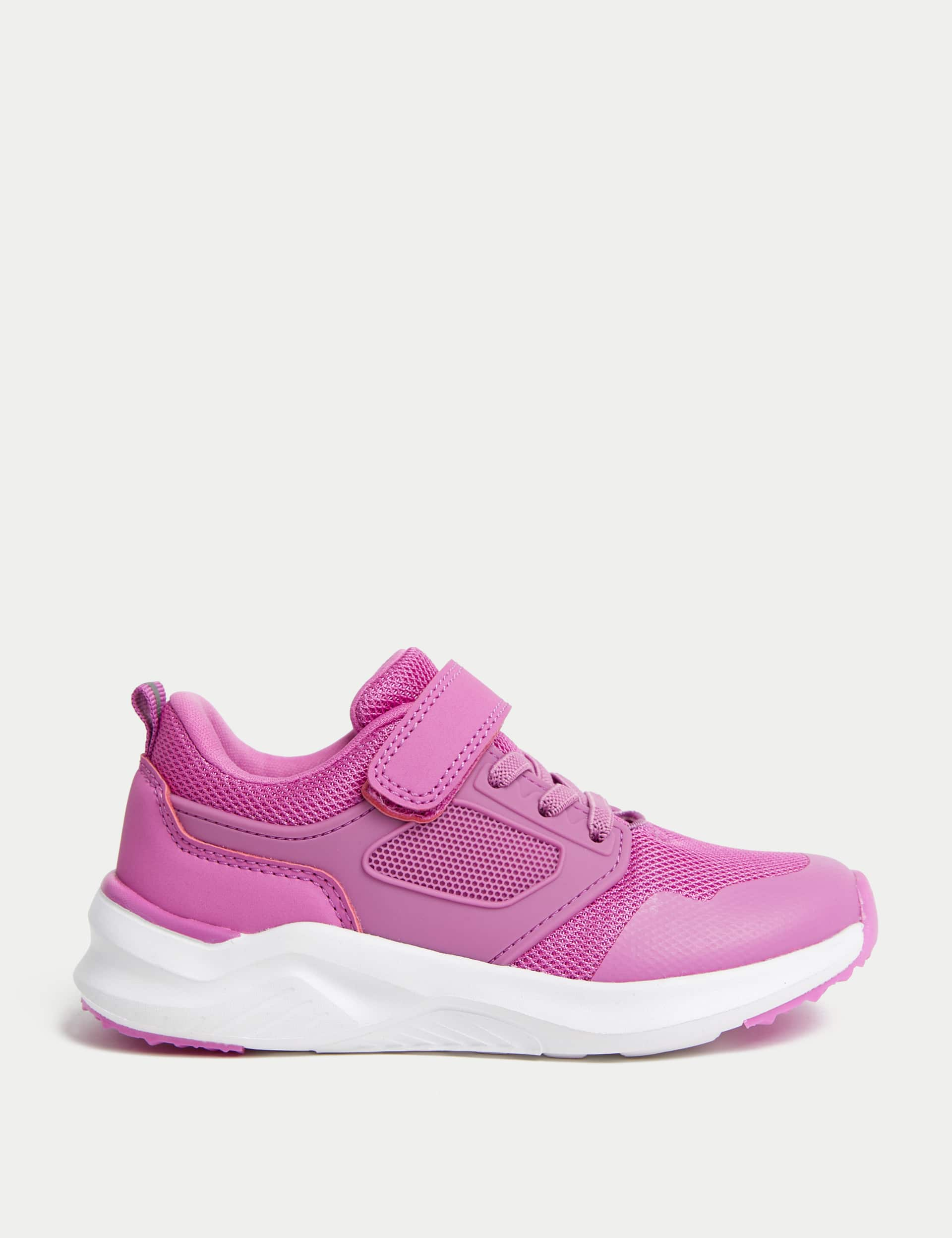 M&S Kids Mesh Riptape Trainers (4 Small - 2 Large) - 1.5 LSTD - Pink Mix, Pink Mix