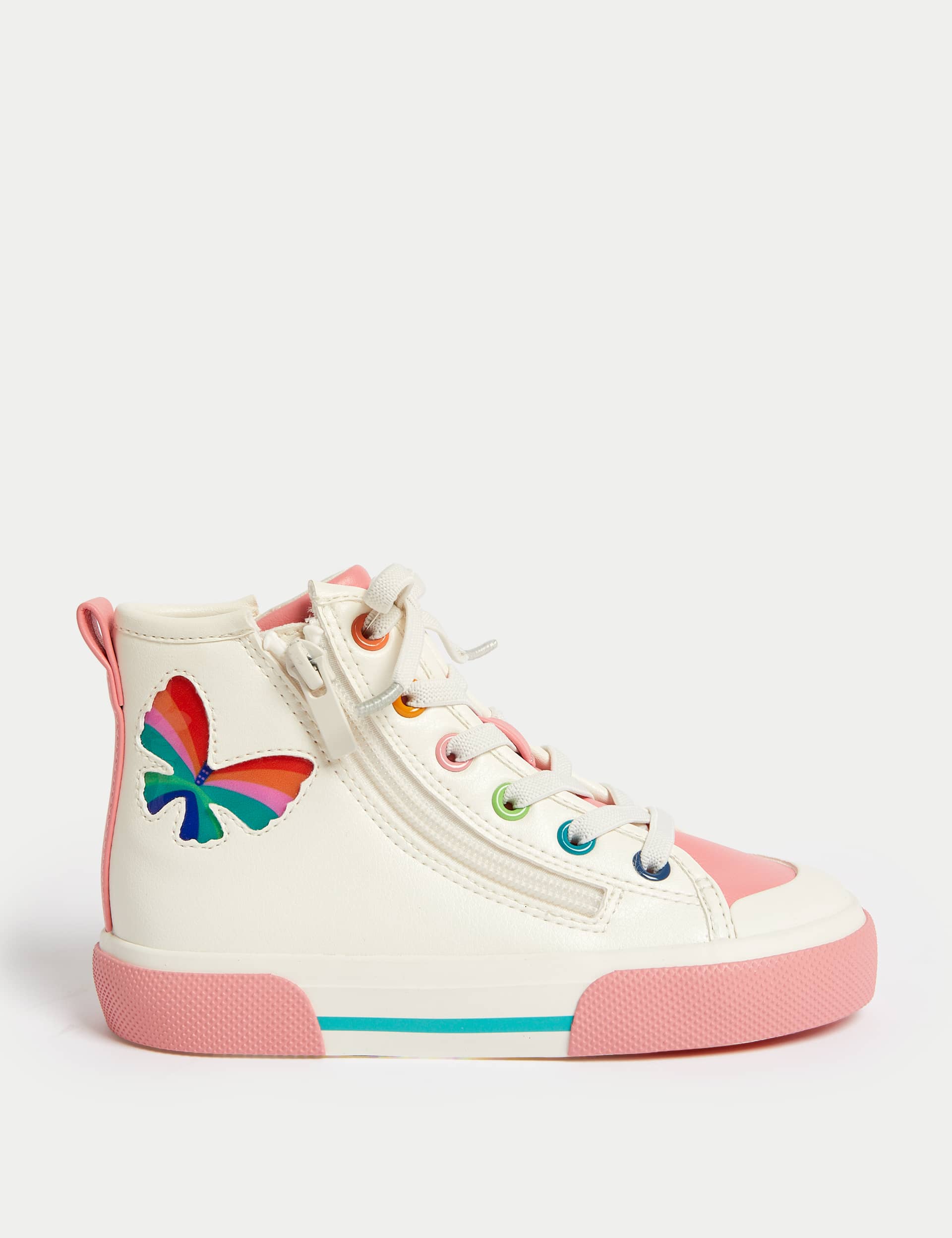 M&S Kids Adaptive Freshfeet  High Top Trainers (4 Small