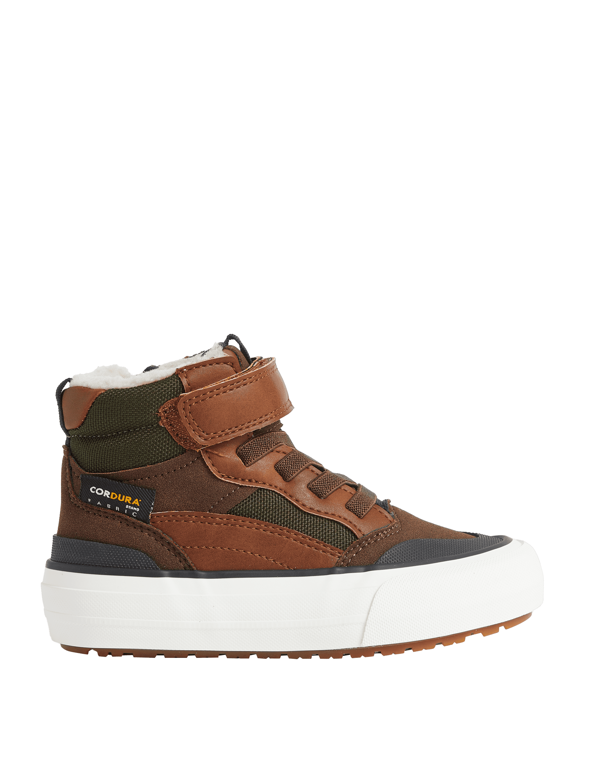 M&S Collection Kids Riptape High Tops (4 Small - 7 Large) - 13 SSTD - Brown Mix, Navy,Brown Mix