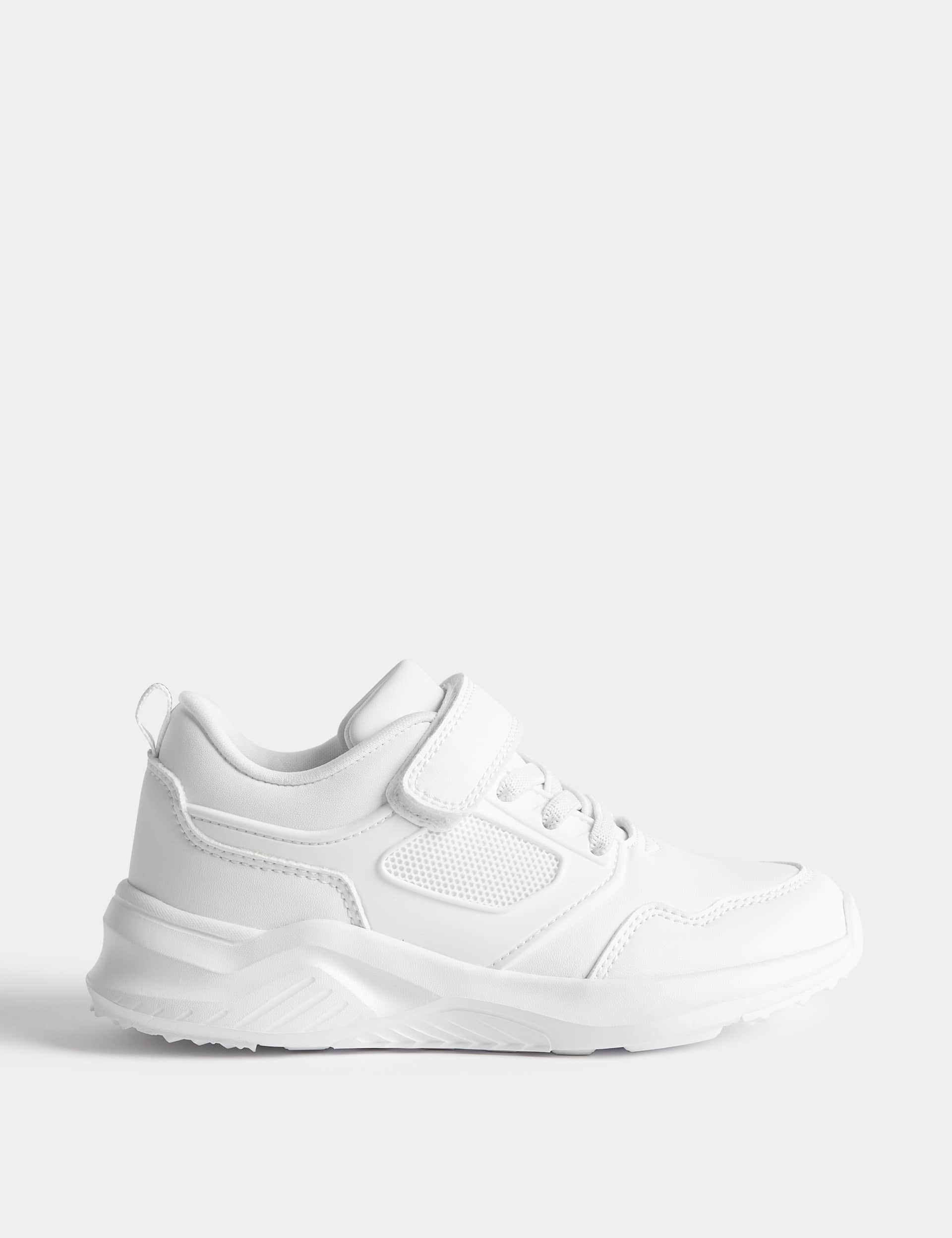 M&S Kids Riptape Trainers (4 Small - 2 Large) - 7 SSTD - White, White