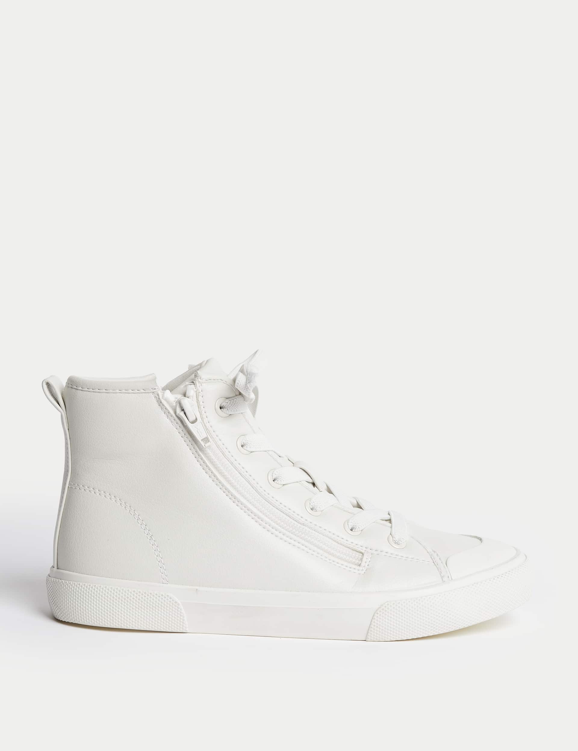 M&S Kids Freshfeet  Zip High Tops (4 Small