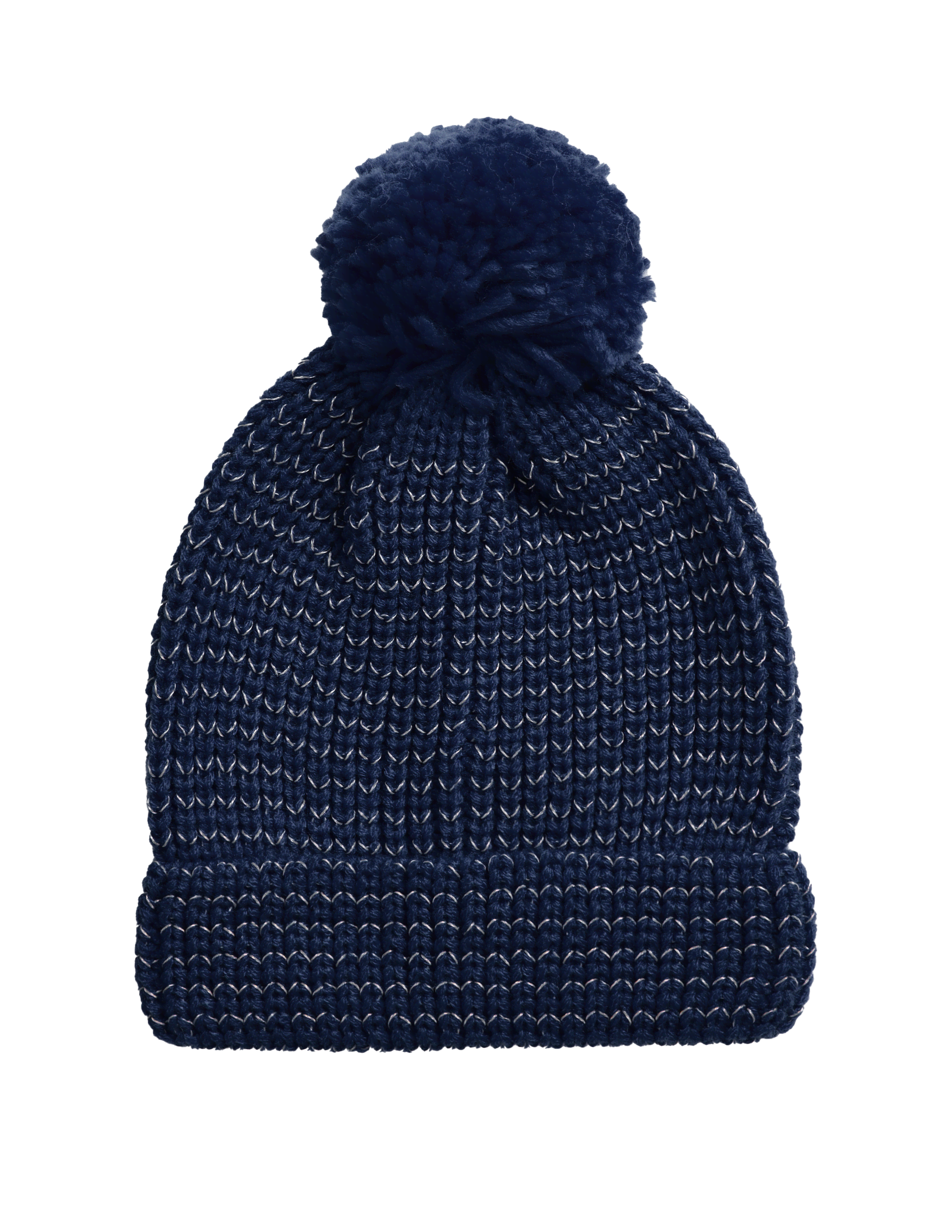 M&S Collection Kids Reflective Winter Hat (1-13 Yrs) - 6-13Y - Indigo, Indigo