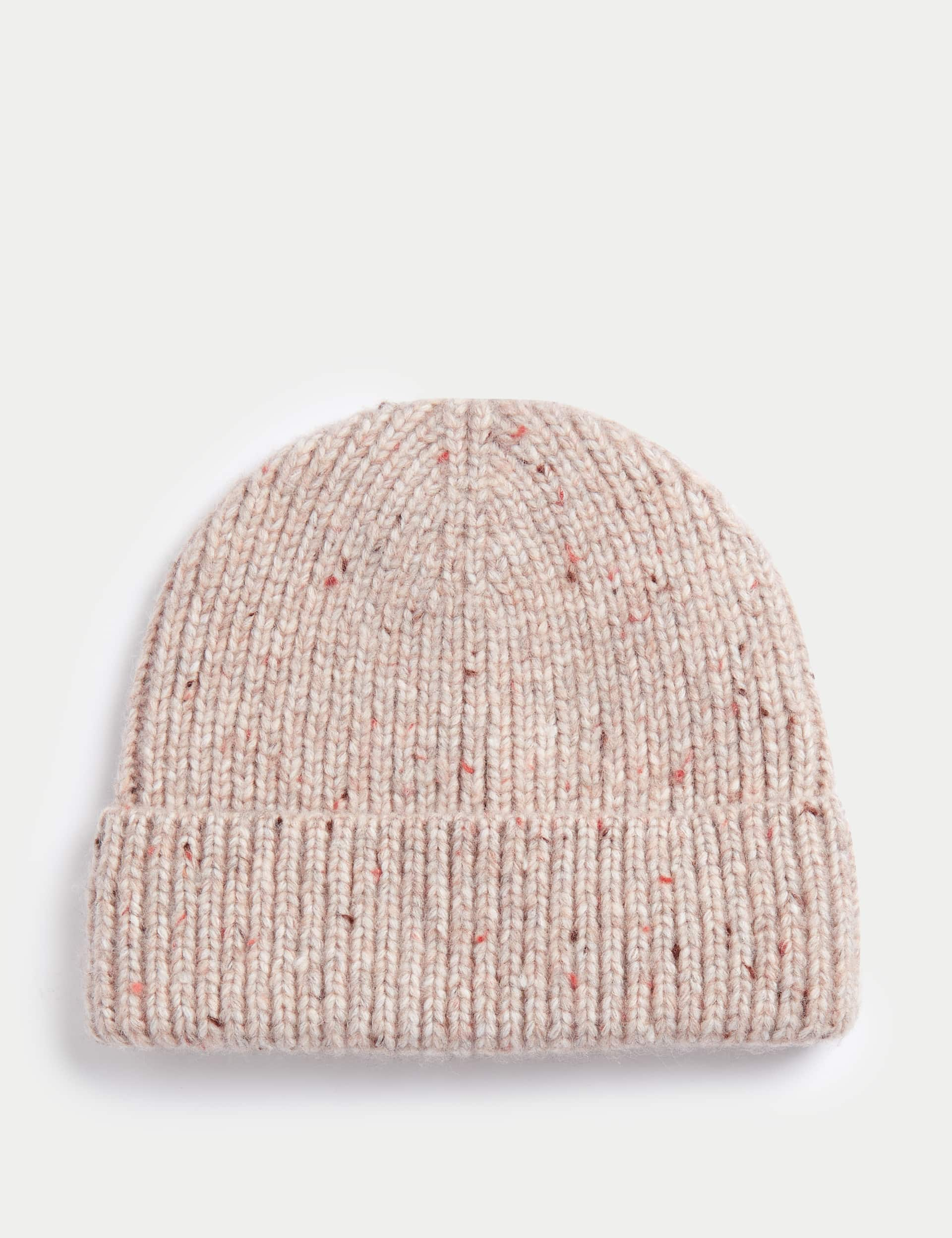 M&S Kids Winter Hat (1-13 Yrs) - 6-13Y - Oatmeal, Oatmeal