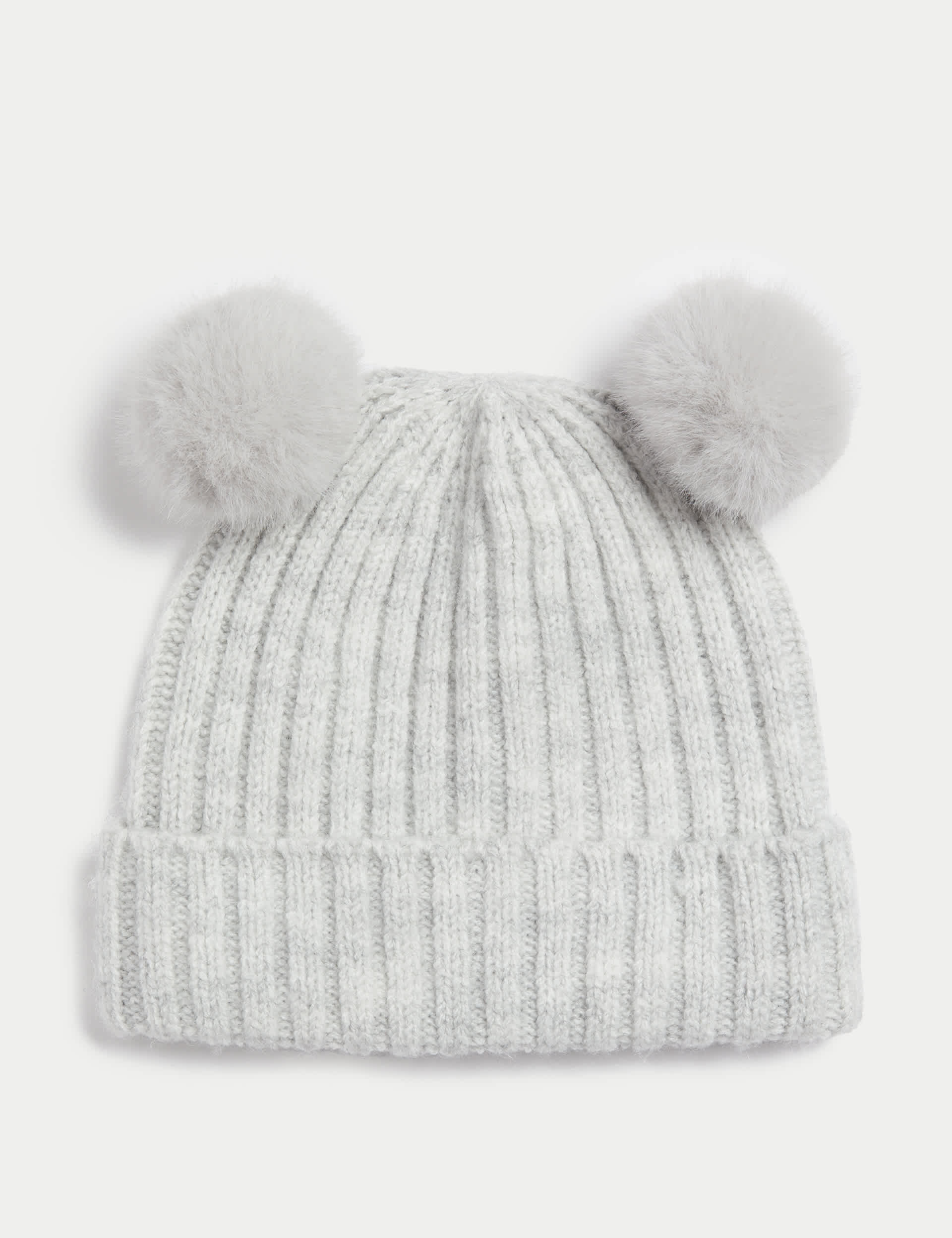 M&S Kids Winter Hat (1-13 Yrs) - 6-13Y - Grey, Oatmeal,Grey