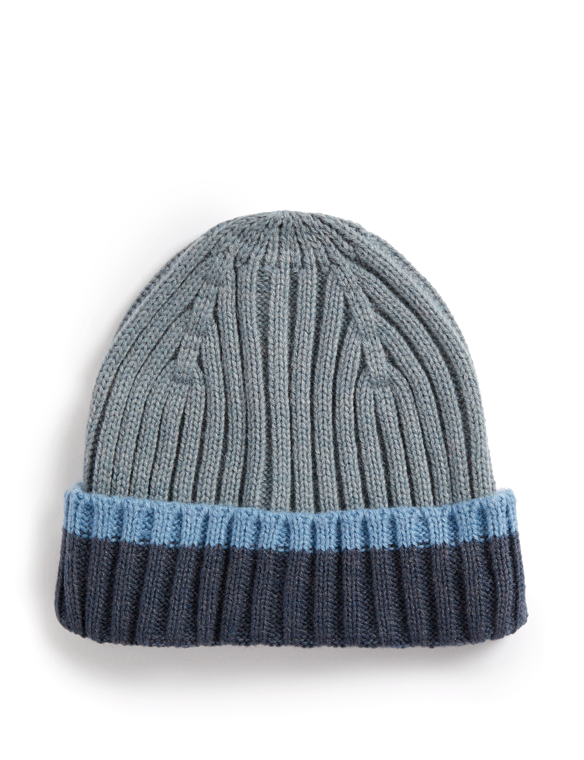 M&S Collection Kids Winter Beanie Hat (1-13 Yrs) - 6-13Y - Mid Grey, Mid Grey,Navy