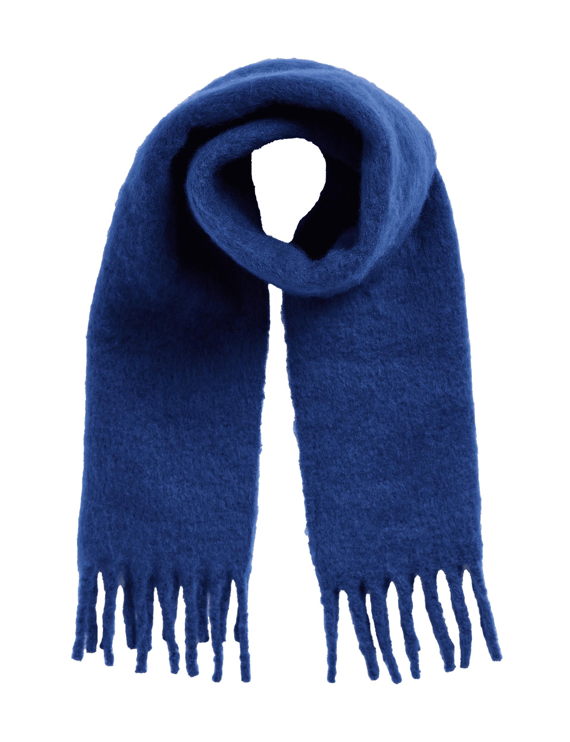 M&S Collection Kids Cosy Scarf - Indigo, Indigo,Hot Pink