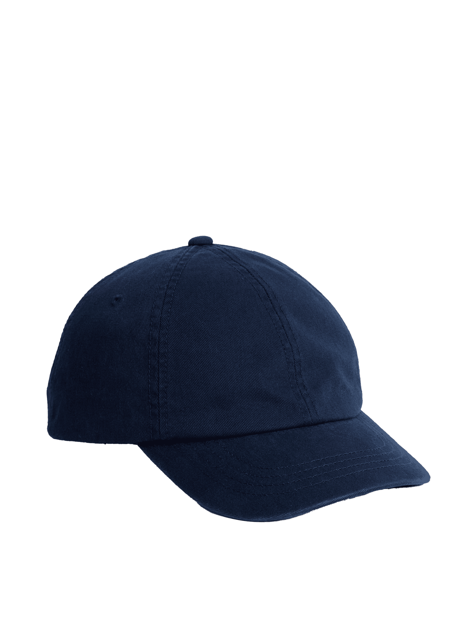 M&S Collection Kids Pure Cotton Baseball Cap (1-13 Yrs) - 6-13Y - Navy, Red,Calico,Navy,Blue,Green