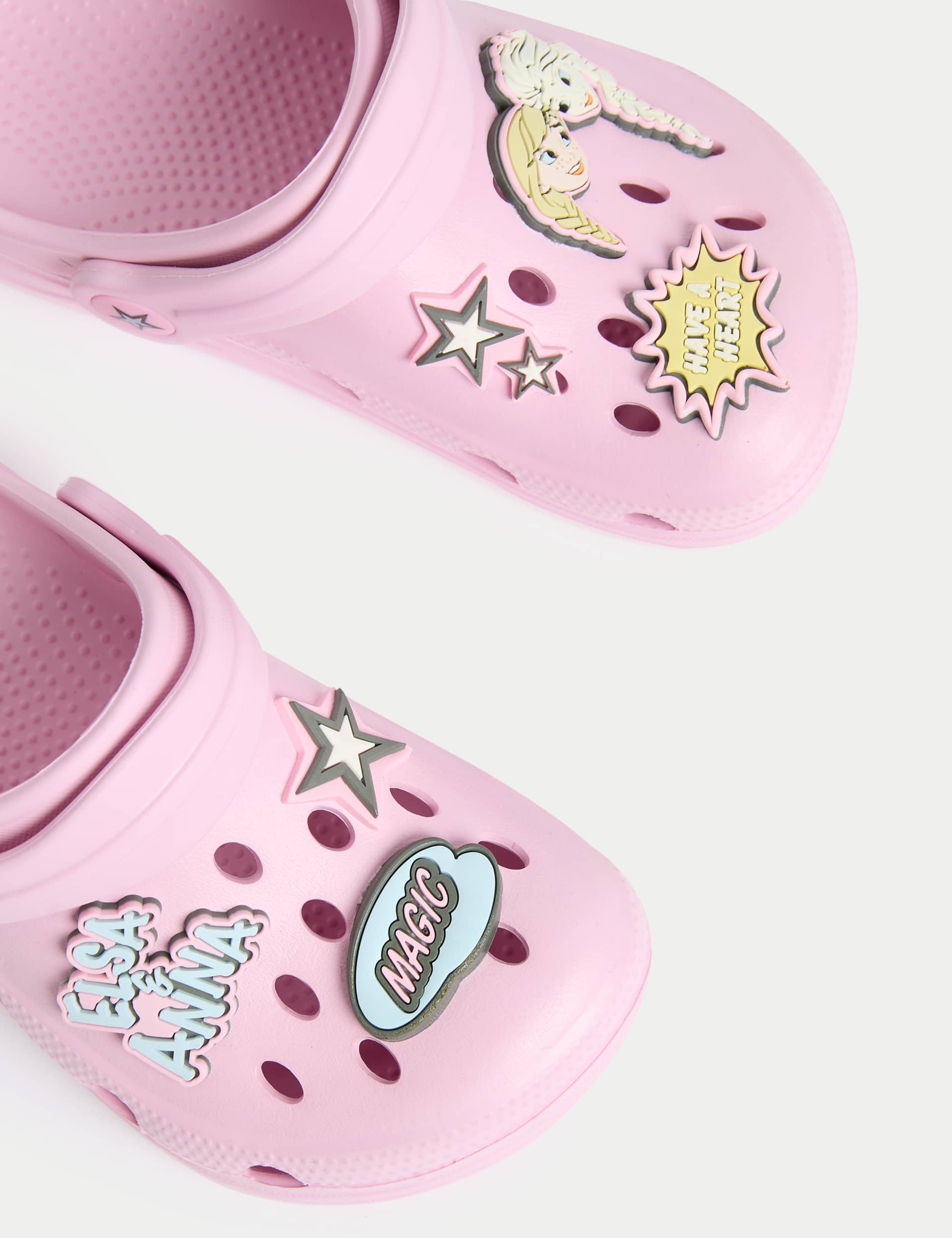 M&S Collection Kids Disney Frozen Clogs (4 Small - 13 Small) - 9 SSTD - Pink Mix, Pink Mix