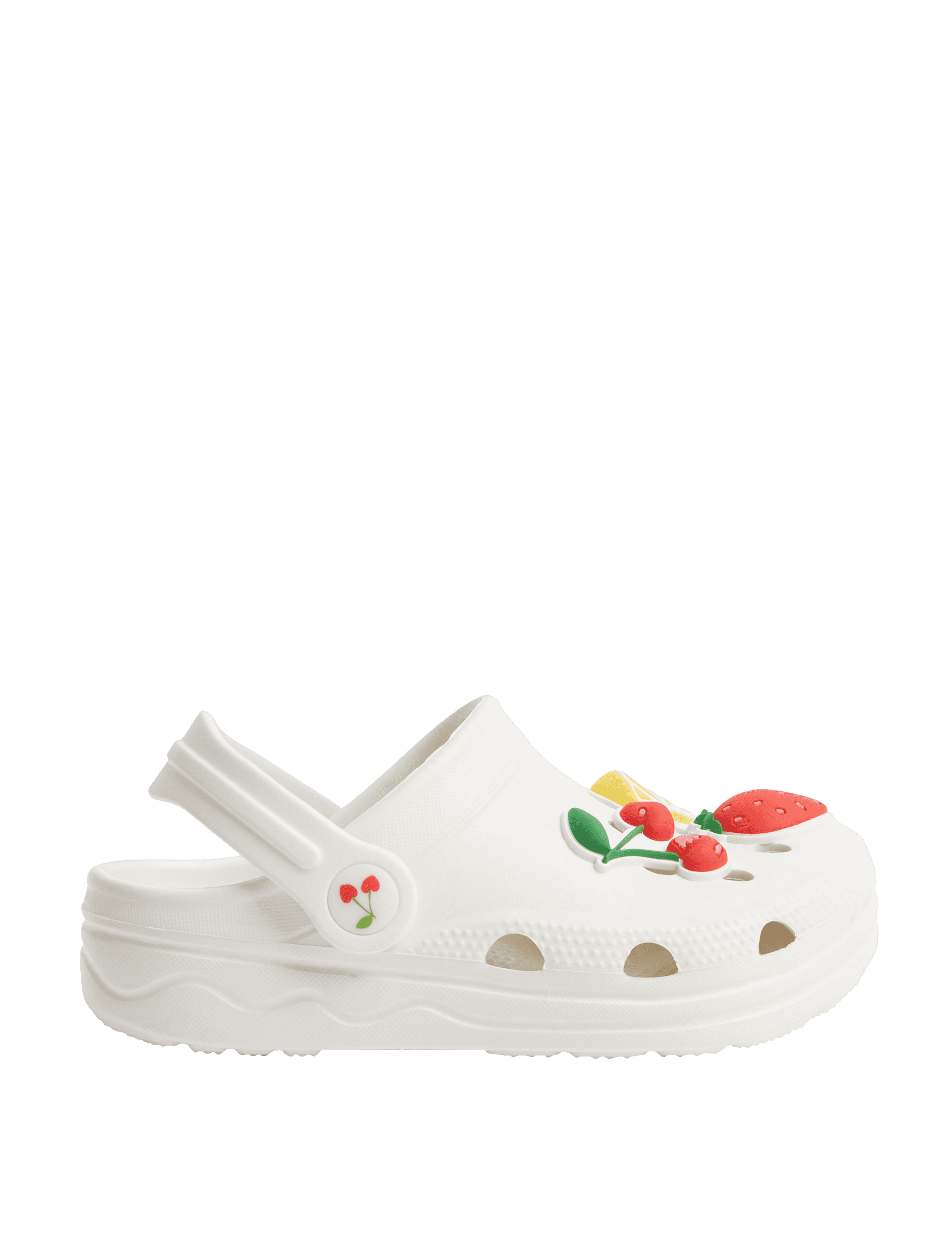 M&S Collection Kids Patterned Clogs (4 Small - 2 Large) - 5 SSTD - White Mix, White Mix