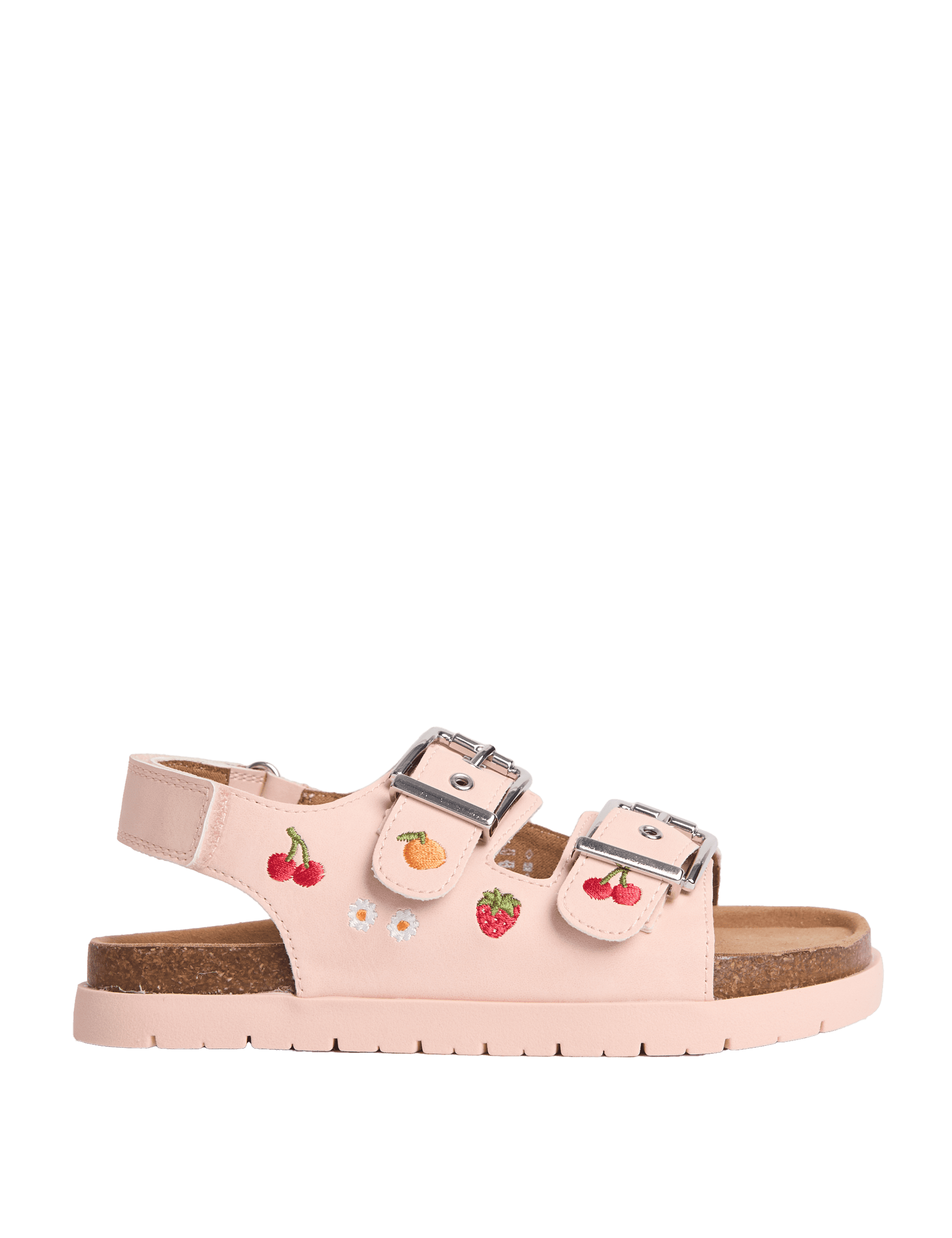 M&S Collection Kids Patterned Footbed Sandals (4 Small - 2 Large) - 2 LSTD - Pink Mix, Pink Mix