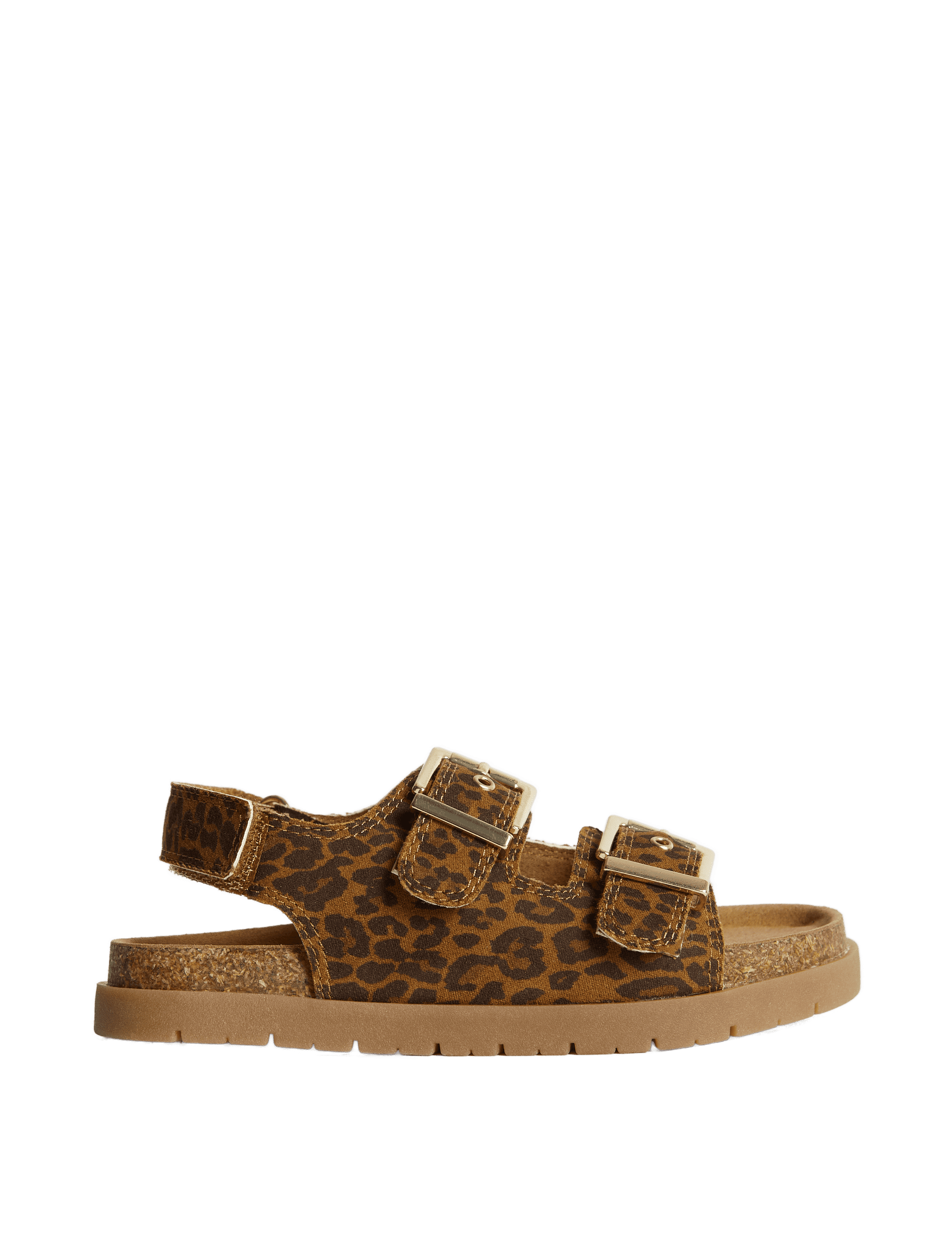 M&S Collection Kids Patterned Riptape Footbed Sandals (4 Small - 6 Large) - 3 LSTD - Brown Mix, Brow