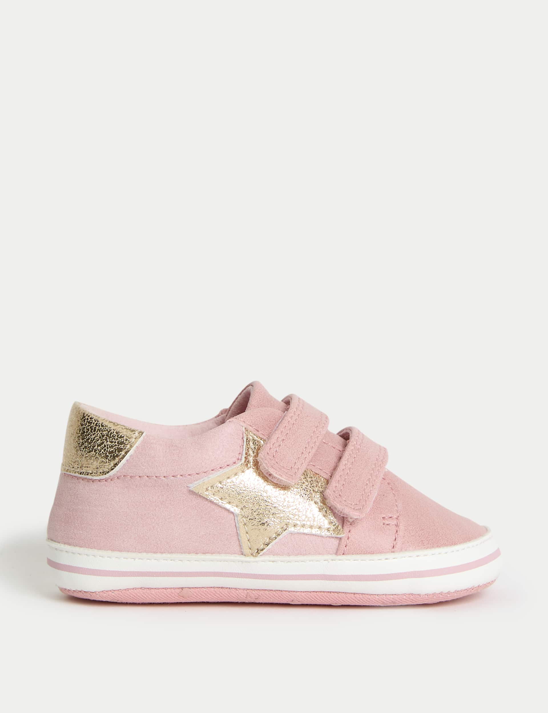 M&S Baby Star Shoes (0-18 Mths) - 0-3 M - Pink, Pink