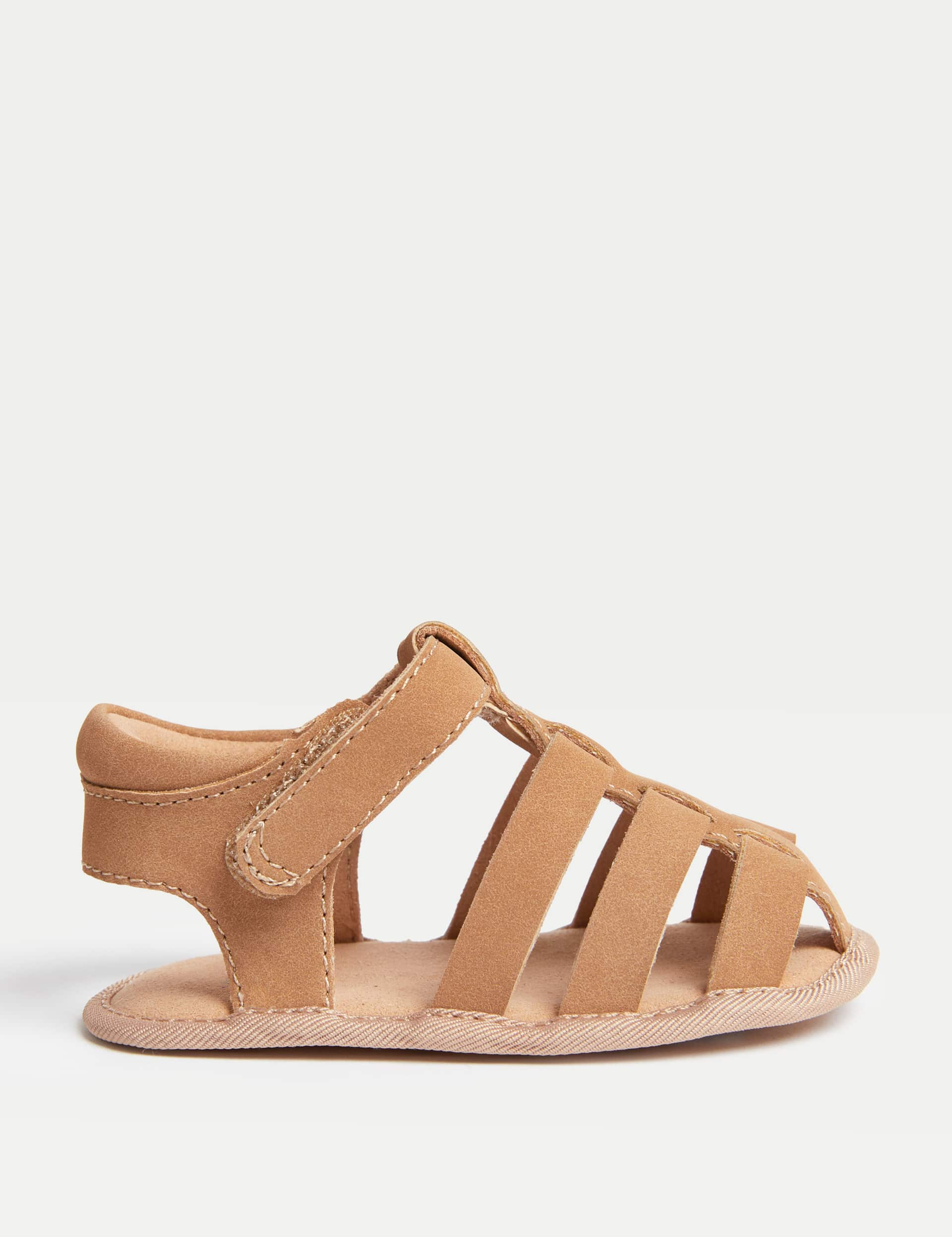 M&S Daisy Pram Sandals (0-18 Mths) - 3-6 M - Tan, Tan