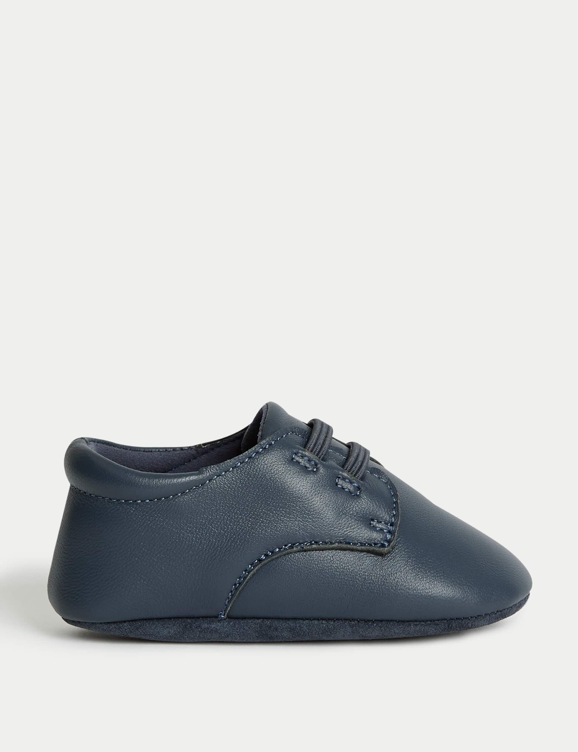 M&S Baby Leather Shoes (0-18 Mths) - 6-12M - Navy, Navy