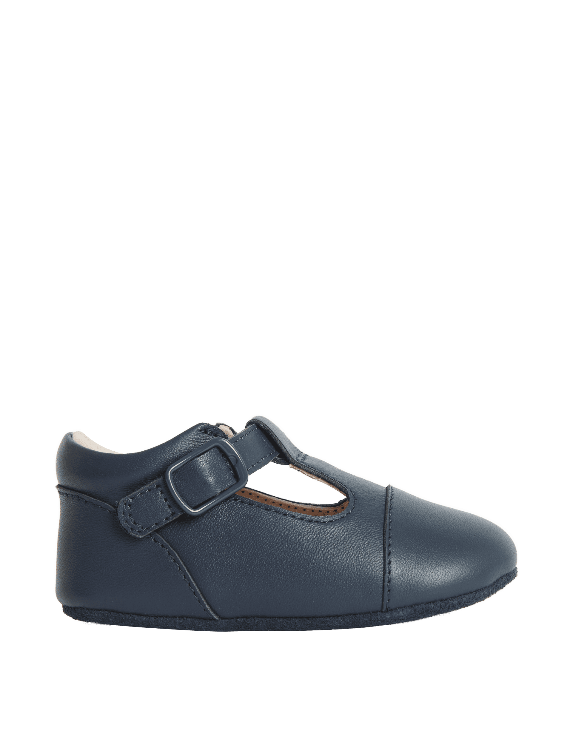 M&S Collection T Bar Pram Shoes (0 -18 Months) - 0-3 M - Navy, Navy