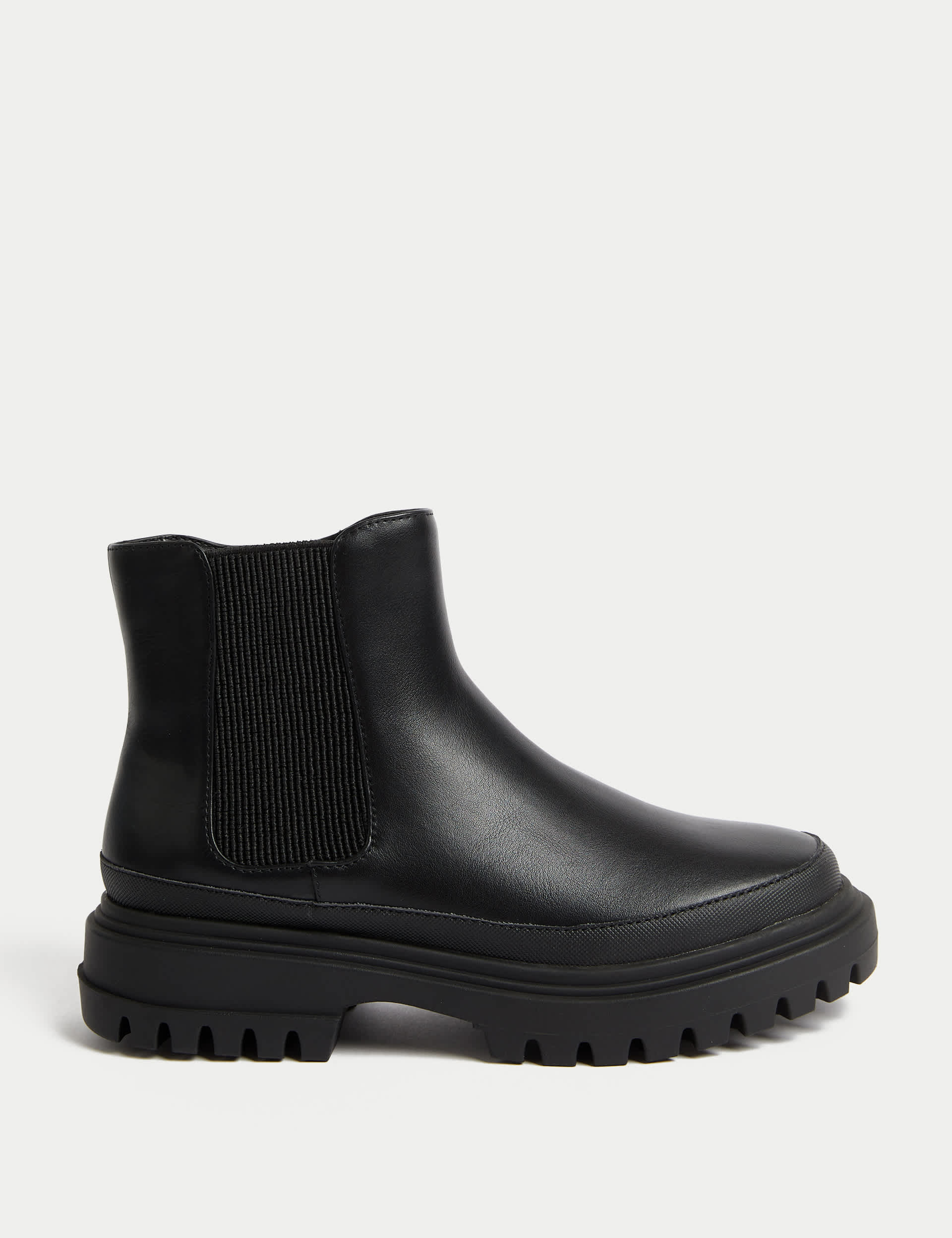 M&S Kids Chelsea Boots (1 Large - 6 Large) - 4 L - Black, Black,Brown