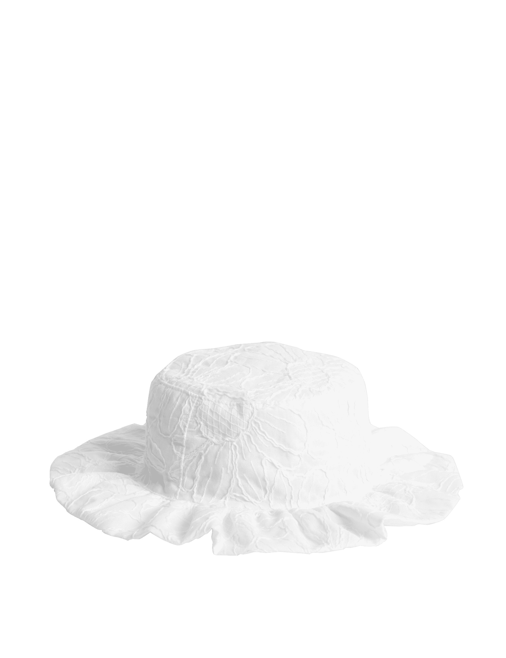 M&S Collection Kids Cotton Rich Embroidered Sun Hat (0-36 Mths) - 6-12M - White, White