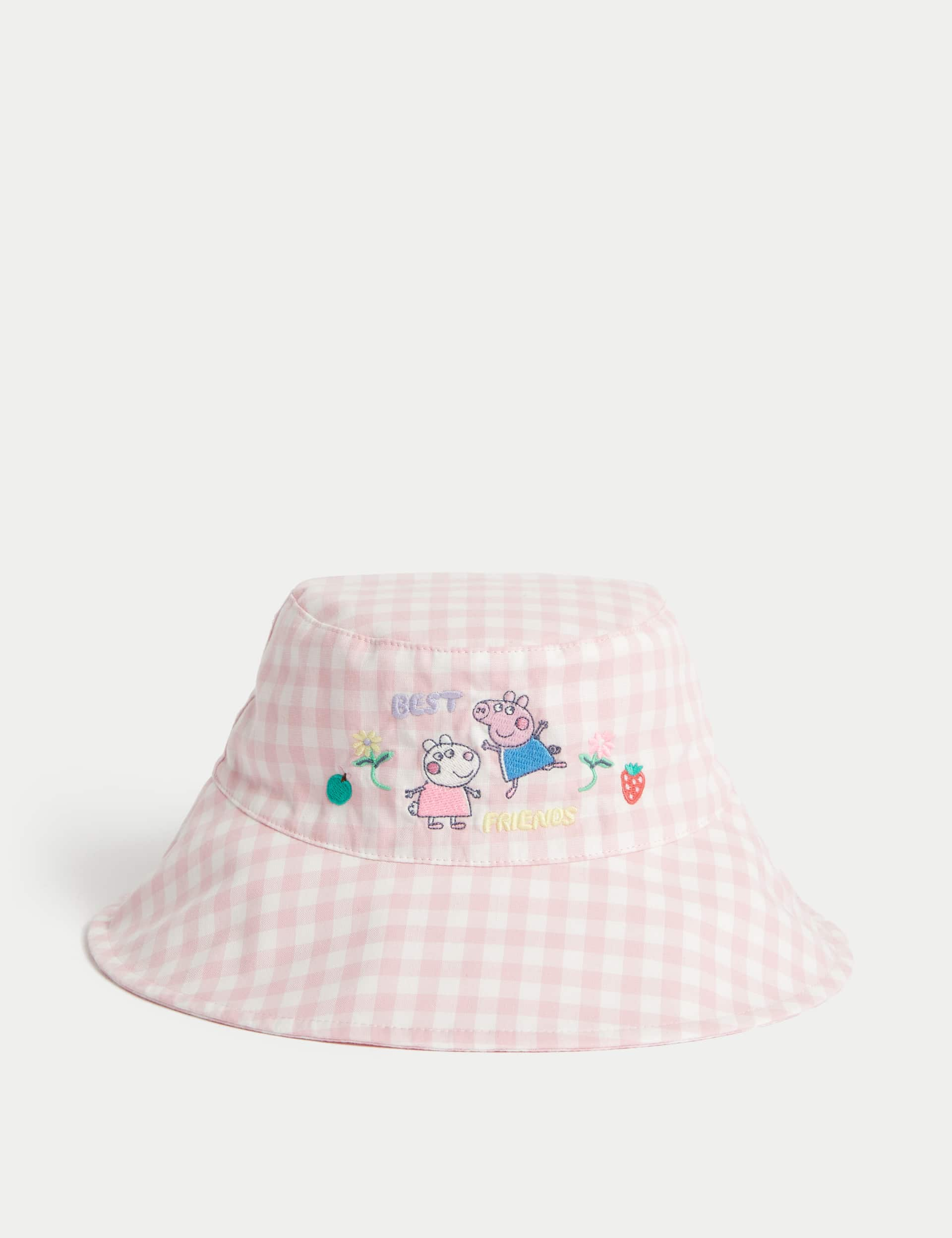 M&S Kids Pure Cotton Peppa Pig Sun Hat (1-6 Yrs) - 3-6y - Pink, Pink