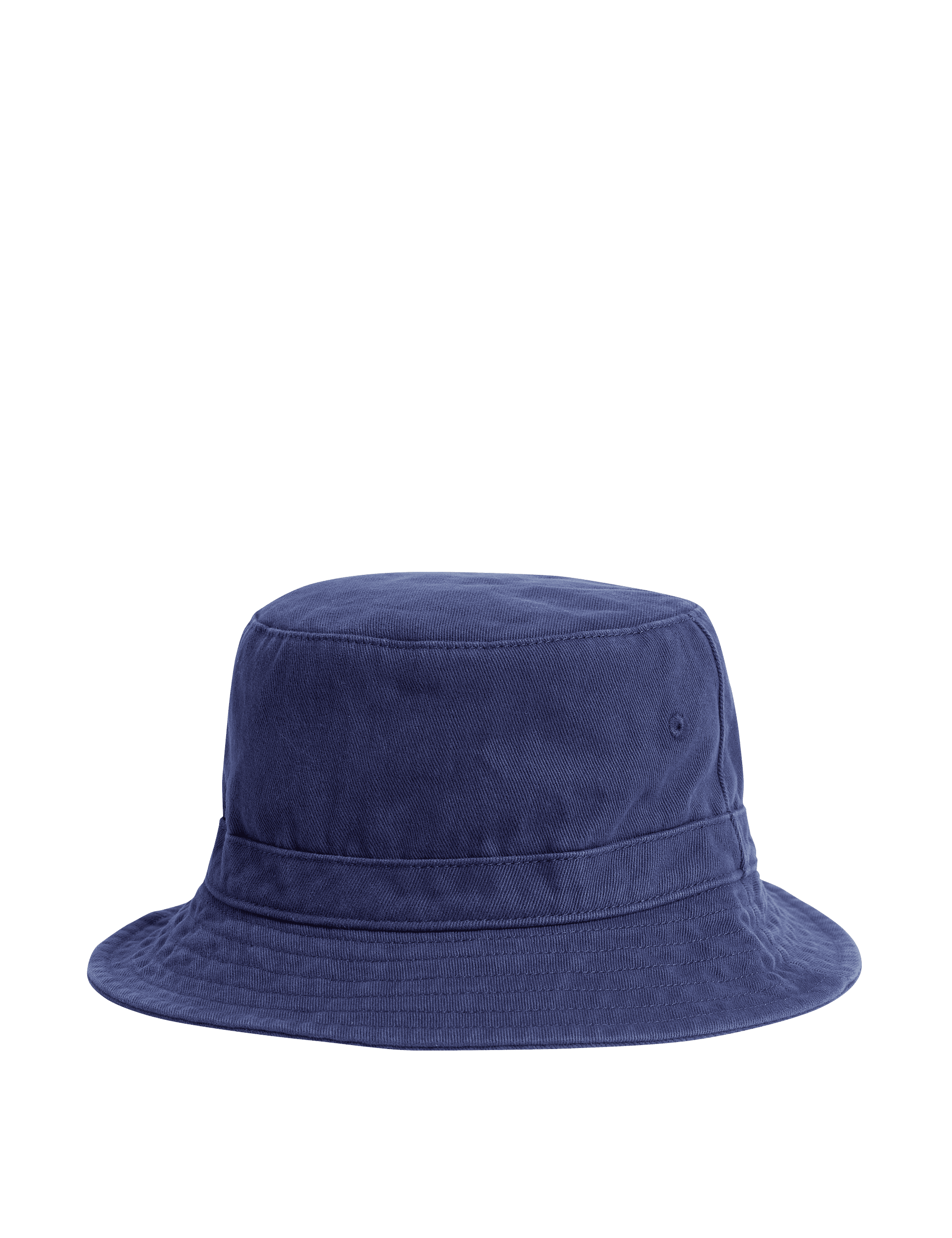 M&S Collection Kids Pure Cotton Bucket Sun Hat (1-13 Yrs) - 18-36 - Navy, Navy