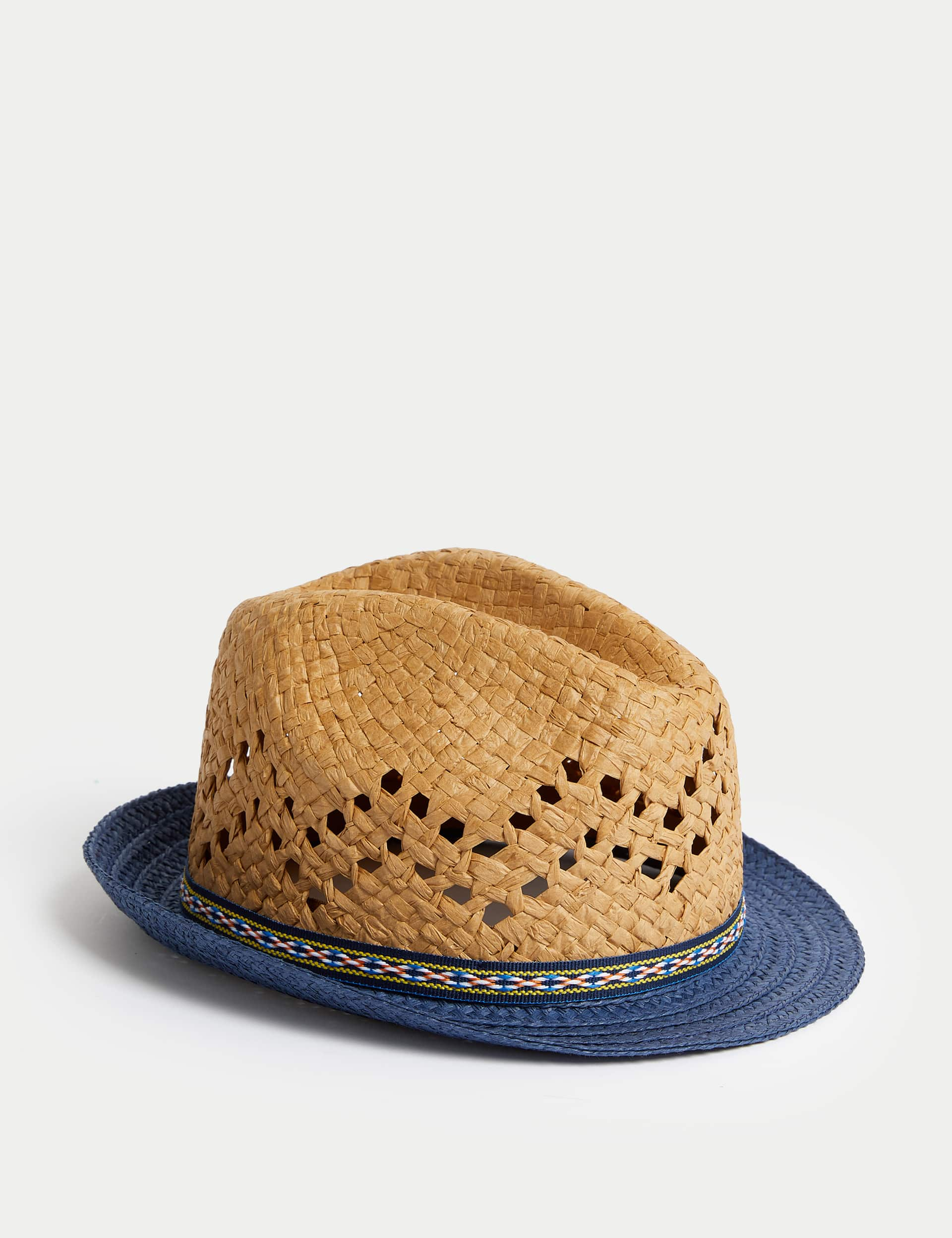 M&S Kids Trilby Sun Hat (1-13 Yrs) - 18-36 - Natural, Natural