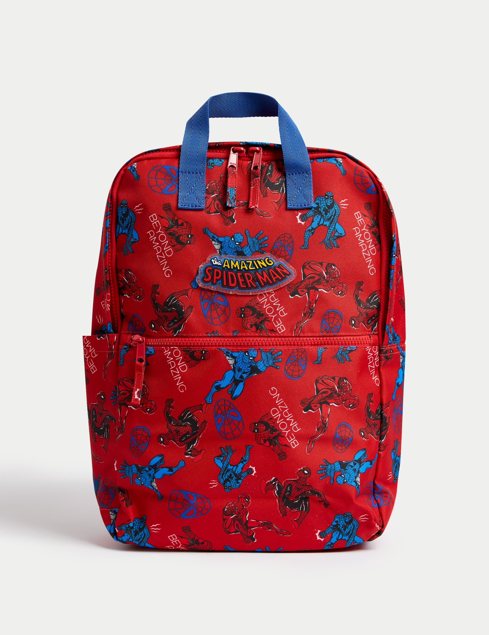 M&S Boys Spider-Man Water Repellent Large Backpack - Red, Red