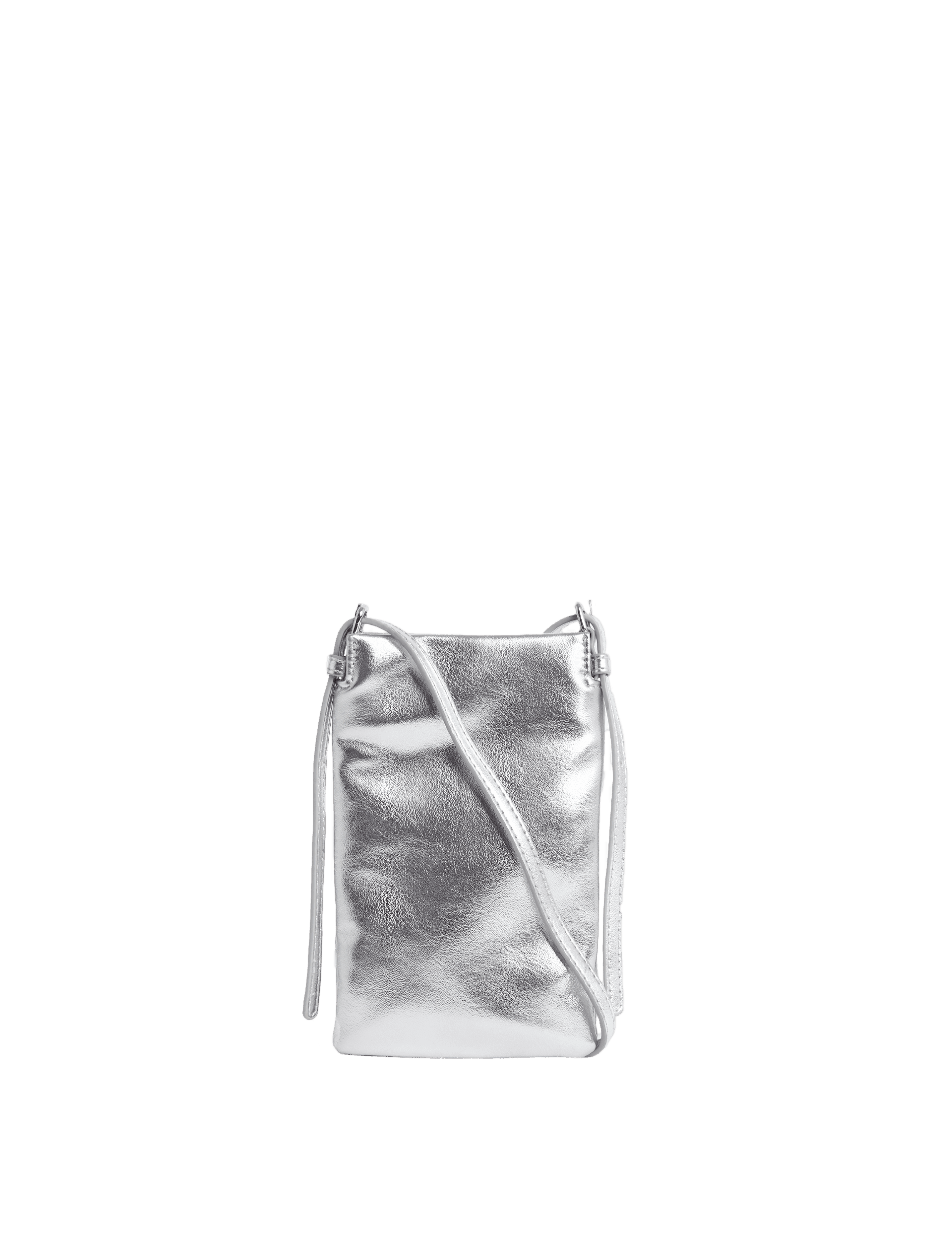 M&S Collection Kids Cross Body Phone Bag - Silver, Silver