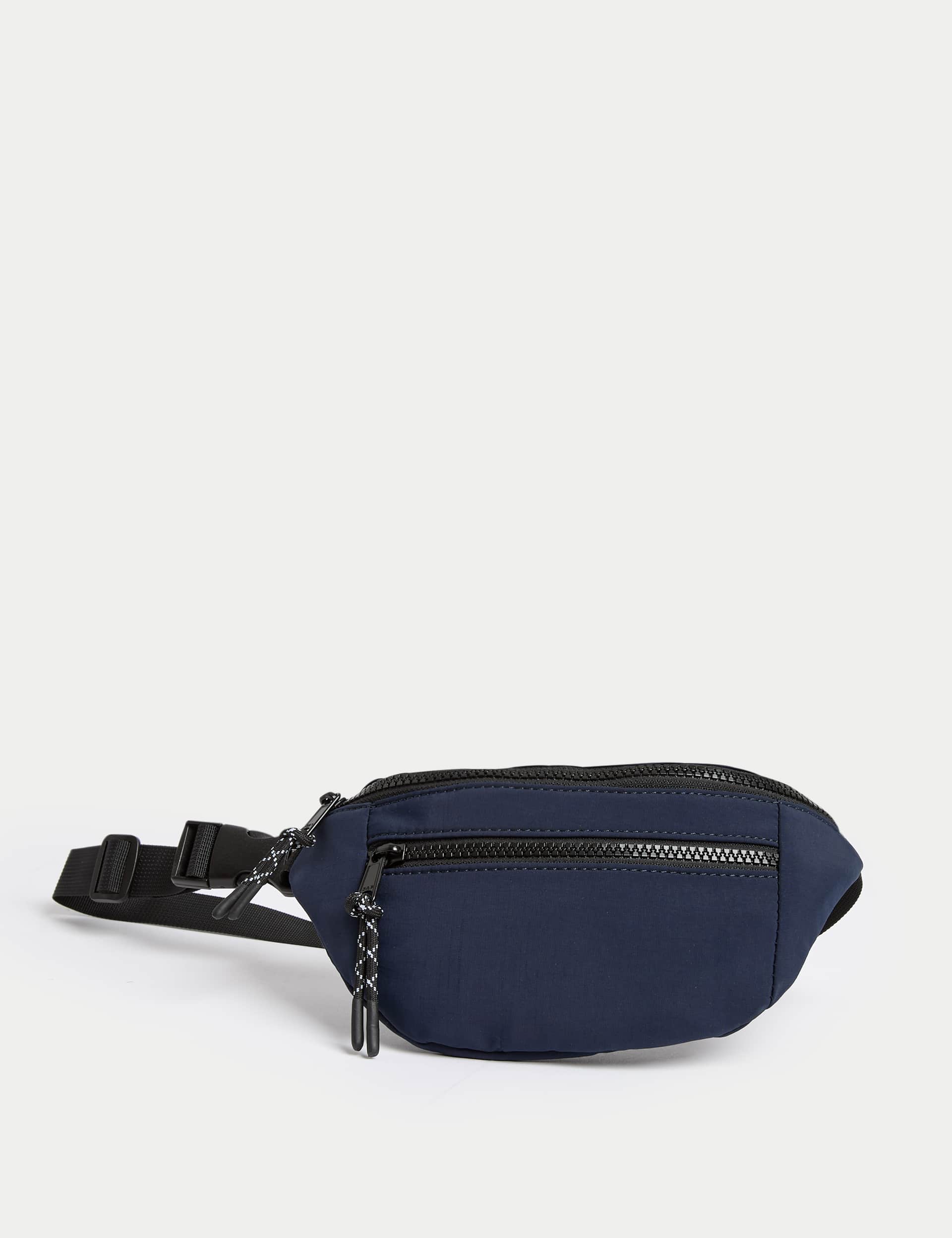 M&S Collection Kids Nylon Belt Bag - Navy, Navy