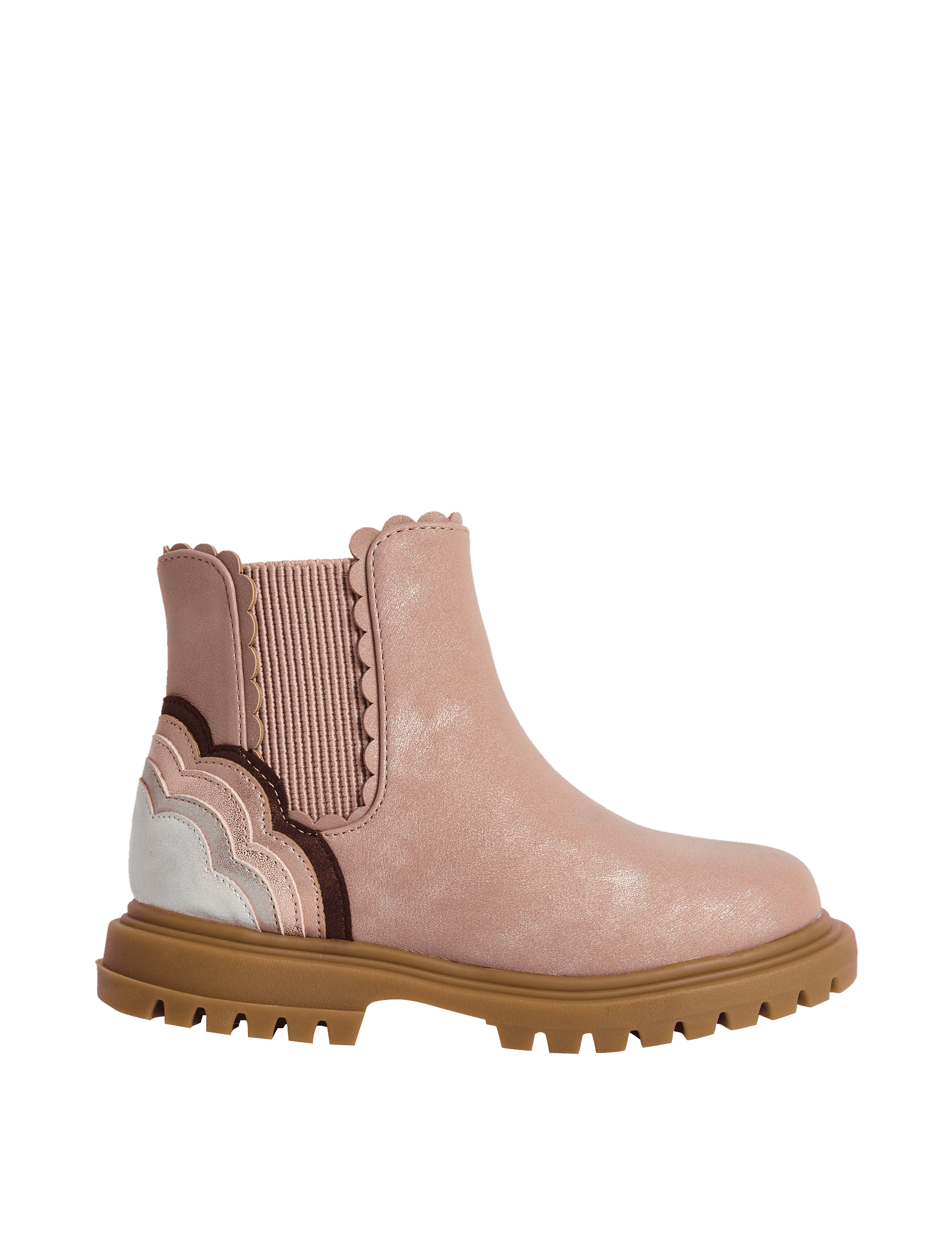 M&S Collection Kids Freshfeet Chelsea Boots (4 Small - 2 Large) - 2 LSTD - Pink Mix, Black,Pink Mix