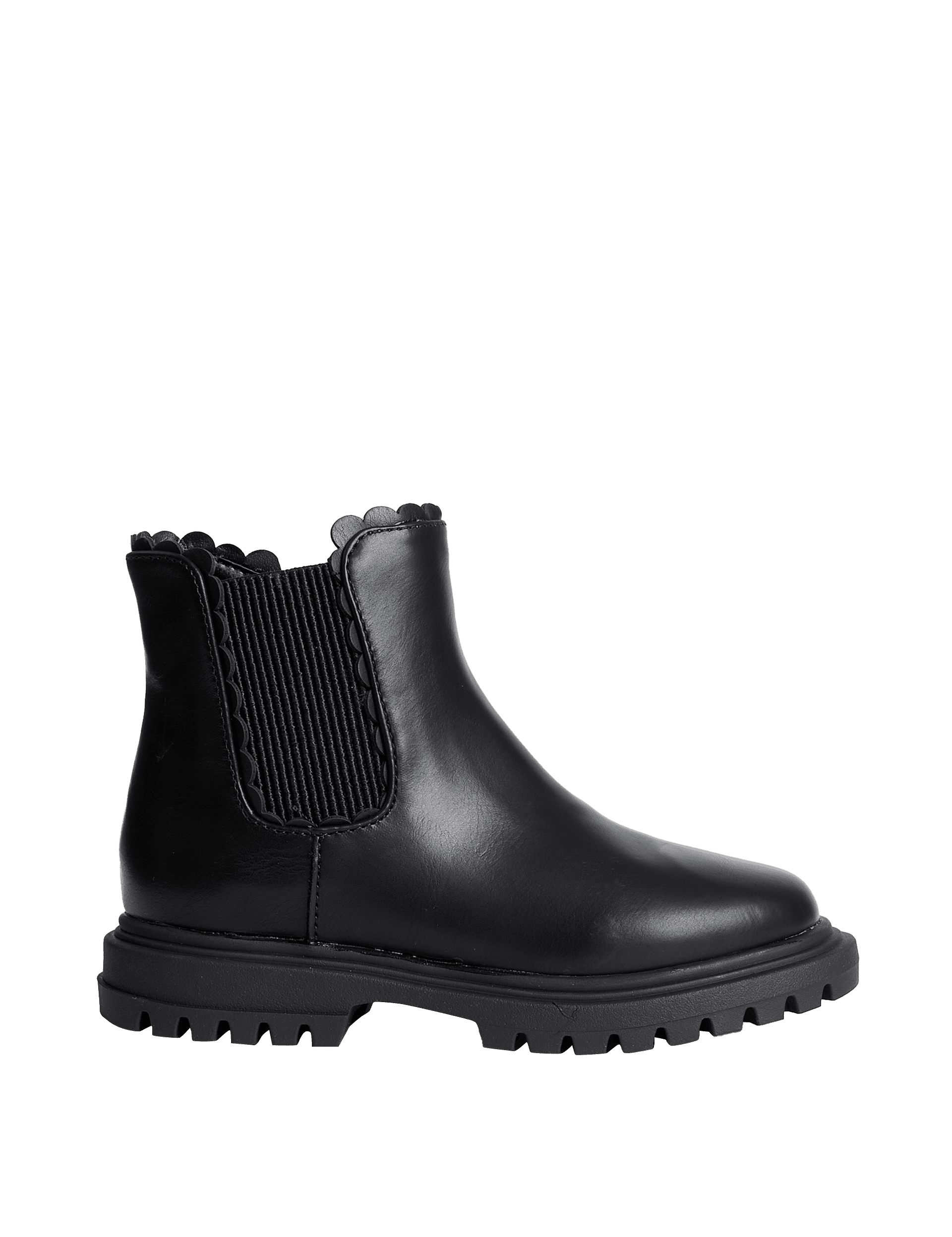 M&S Collection Kids Freshfeet Chelsea Boots (4 Small - 2 Large) - 7 SSTD - Black, Black,Pink Mix