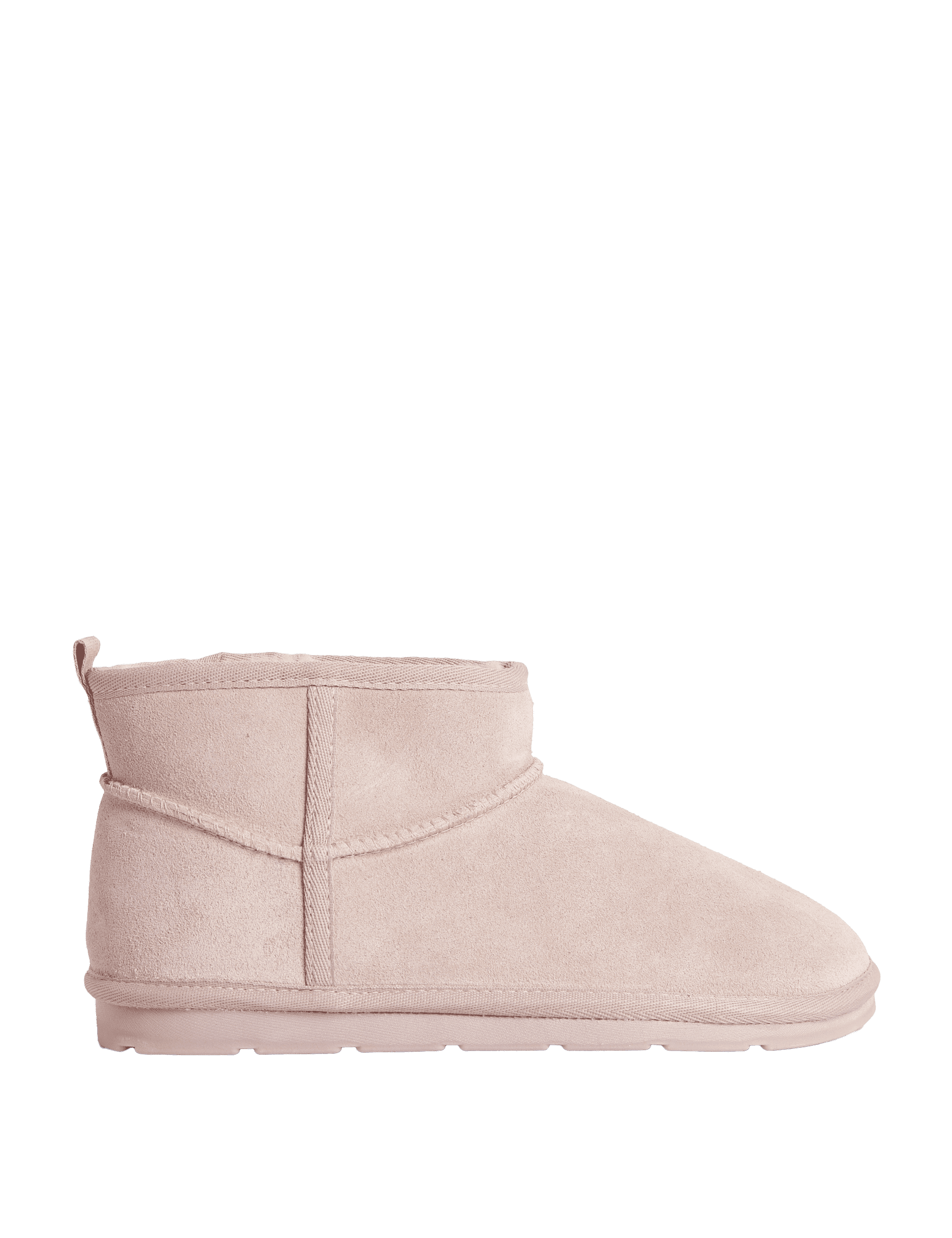 M&S Collection Kids Suede Ankle Boots (4 Small - 6 Large) - 2 LSTD - Pale Pink, Brown Mix,Pale Pink