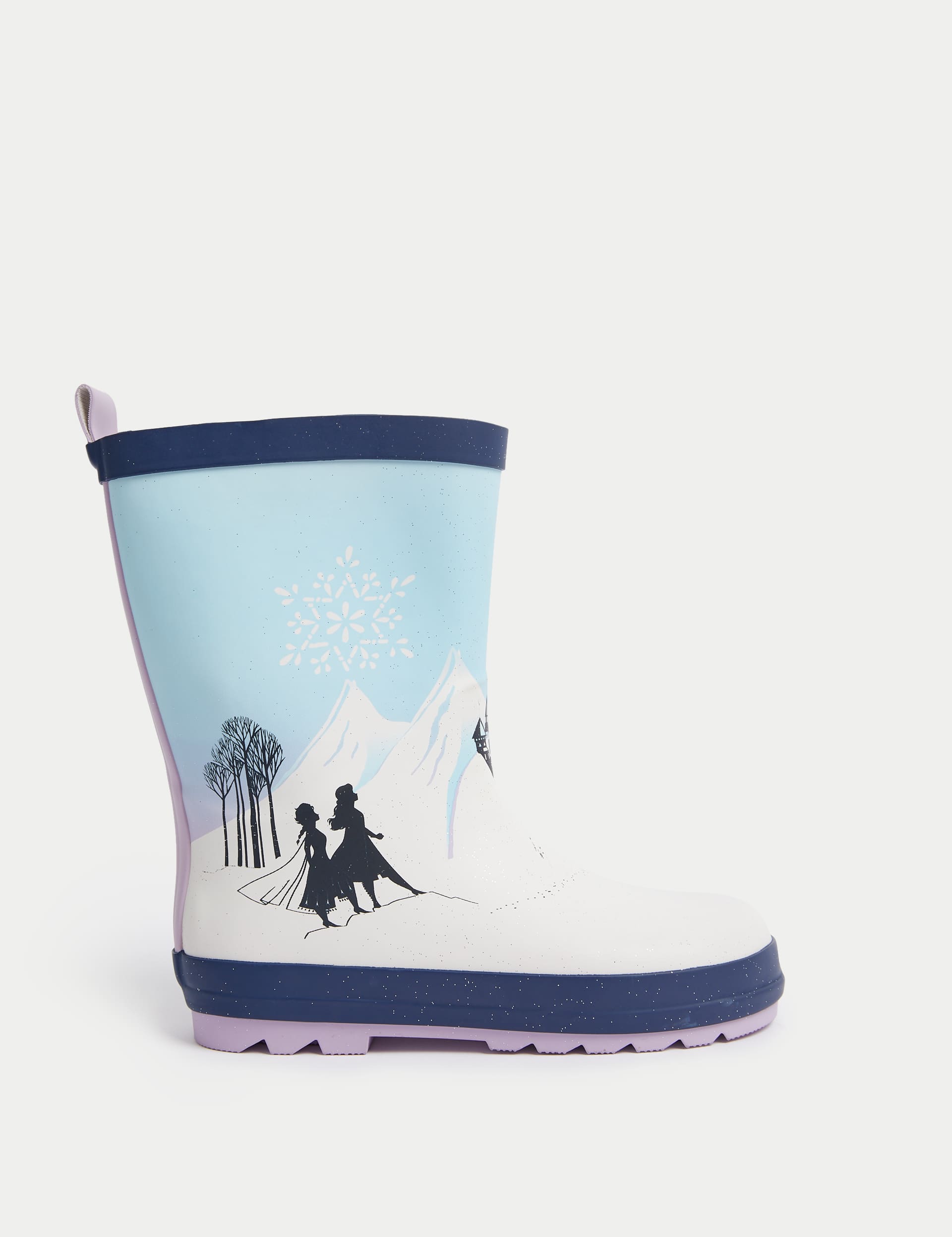 M&S Kids Frozen Wellies (4 Small - 13 Small) - 5 S - Blue Mix, Blue Mix